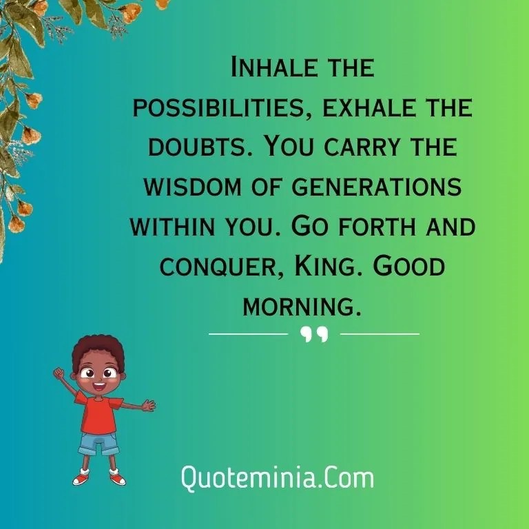 Black Good Morning Quotes