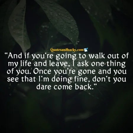 31 Best don't come back quotes Quotes and Hacks