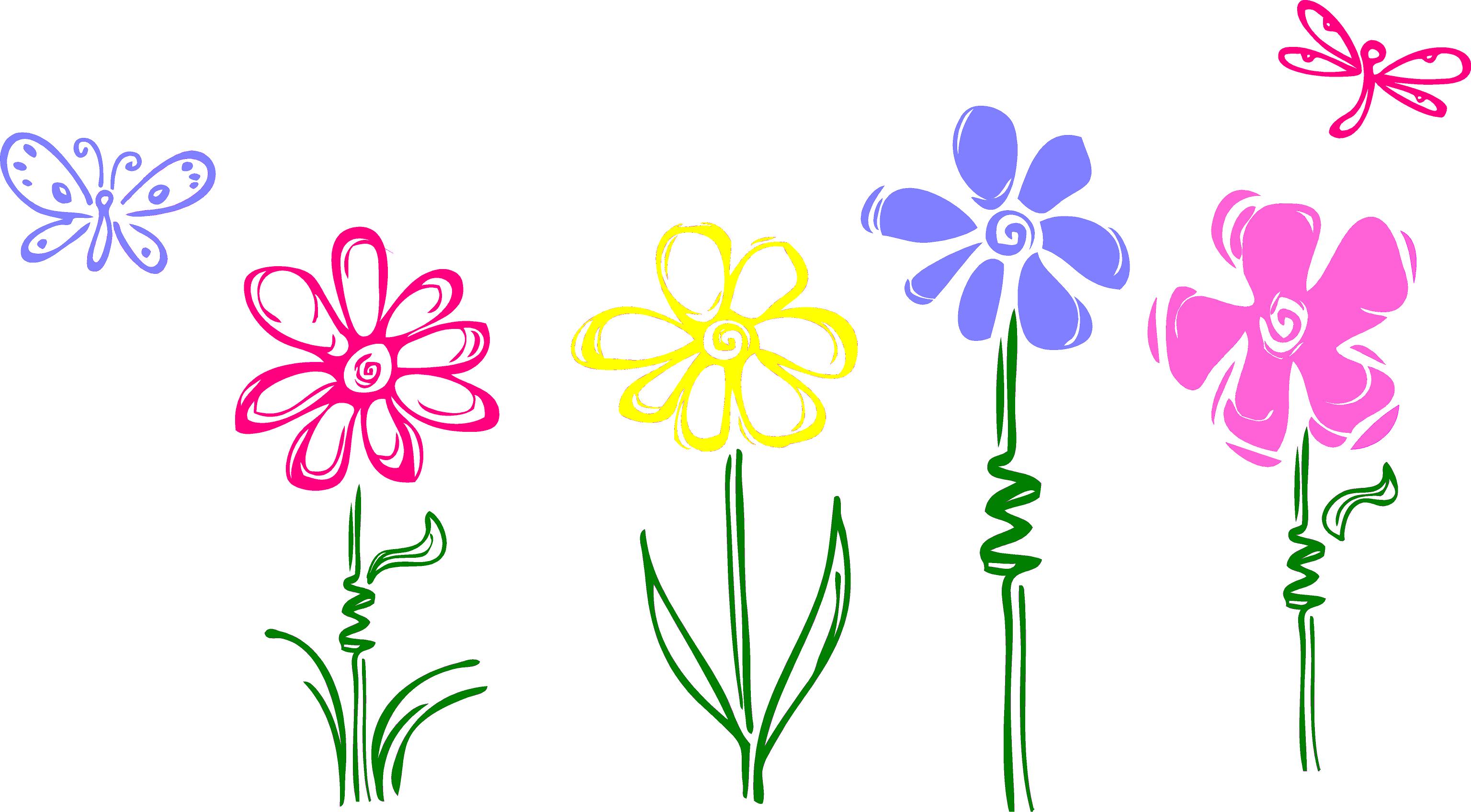 Doodle Flower Decal Set Quote the Walls