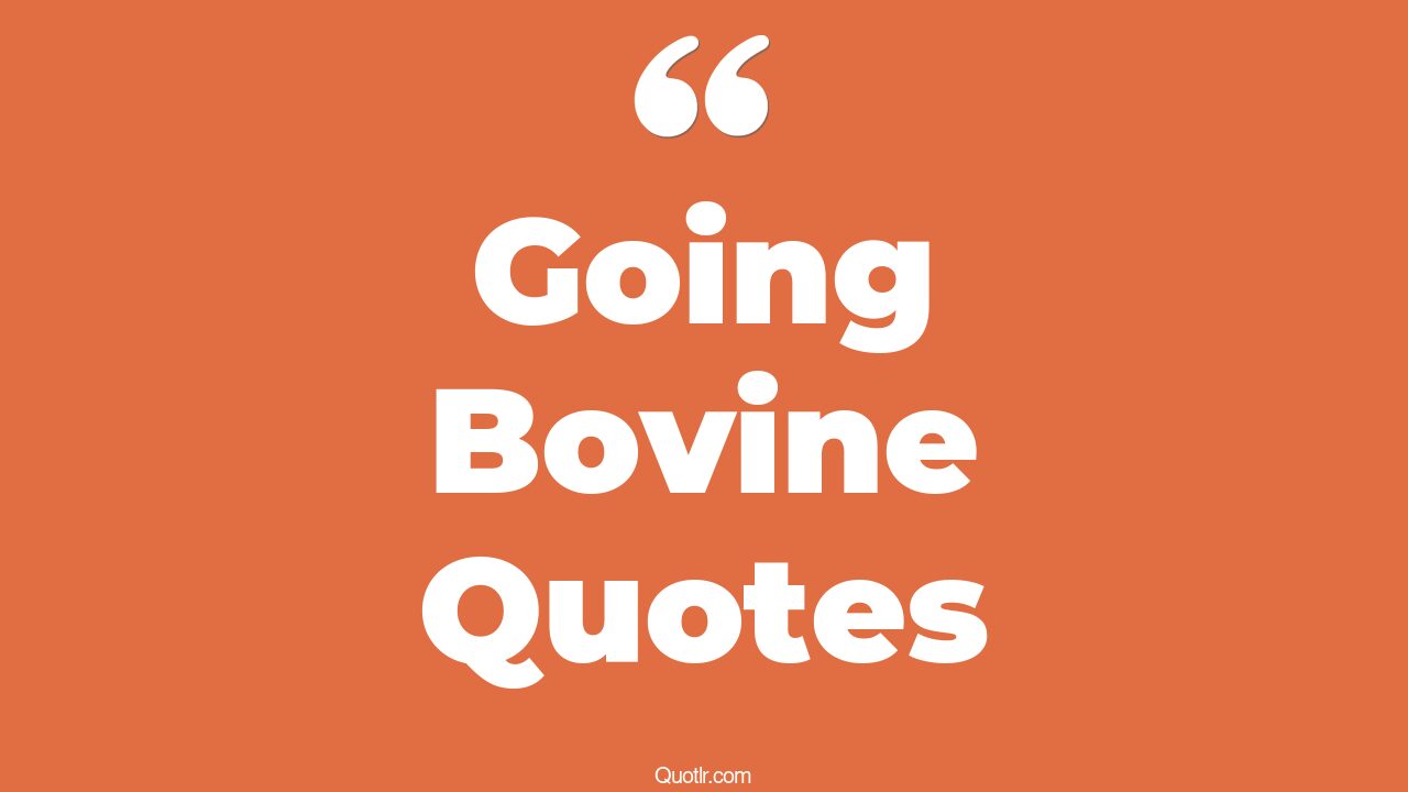 8+ Sensitive Going Bovine Quotes That Will Unlock Your True Potential