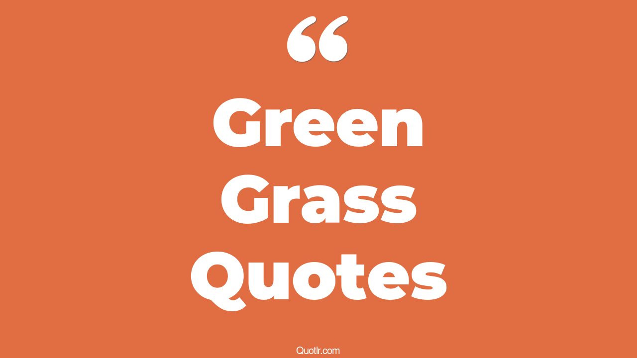 45+ Spectacular Green Grass Quotes That Will Unlock Your True Potential