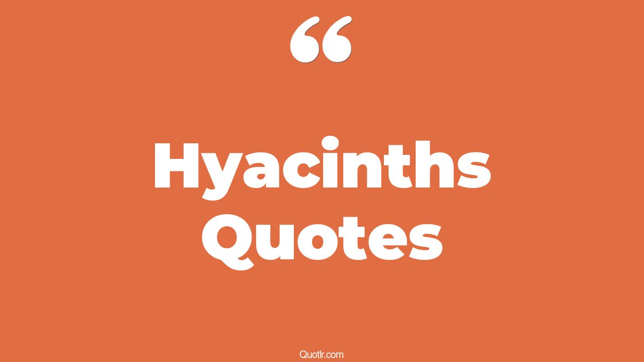 33+ Useful Hyacinths Quotes That Will Unlock Your True Potential