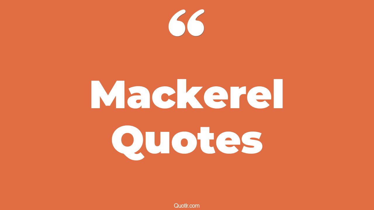 11+ Terrific Mackerel Quotes That Will Unlock Your True Potential