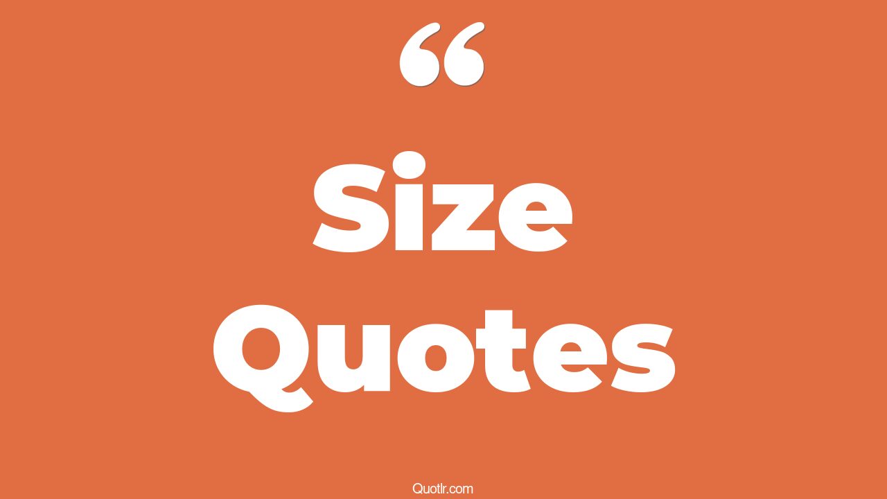 35 Small Size Quotes big size, life size quotes