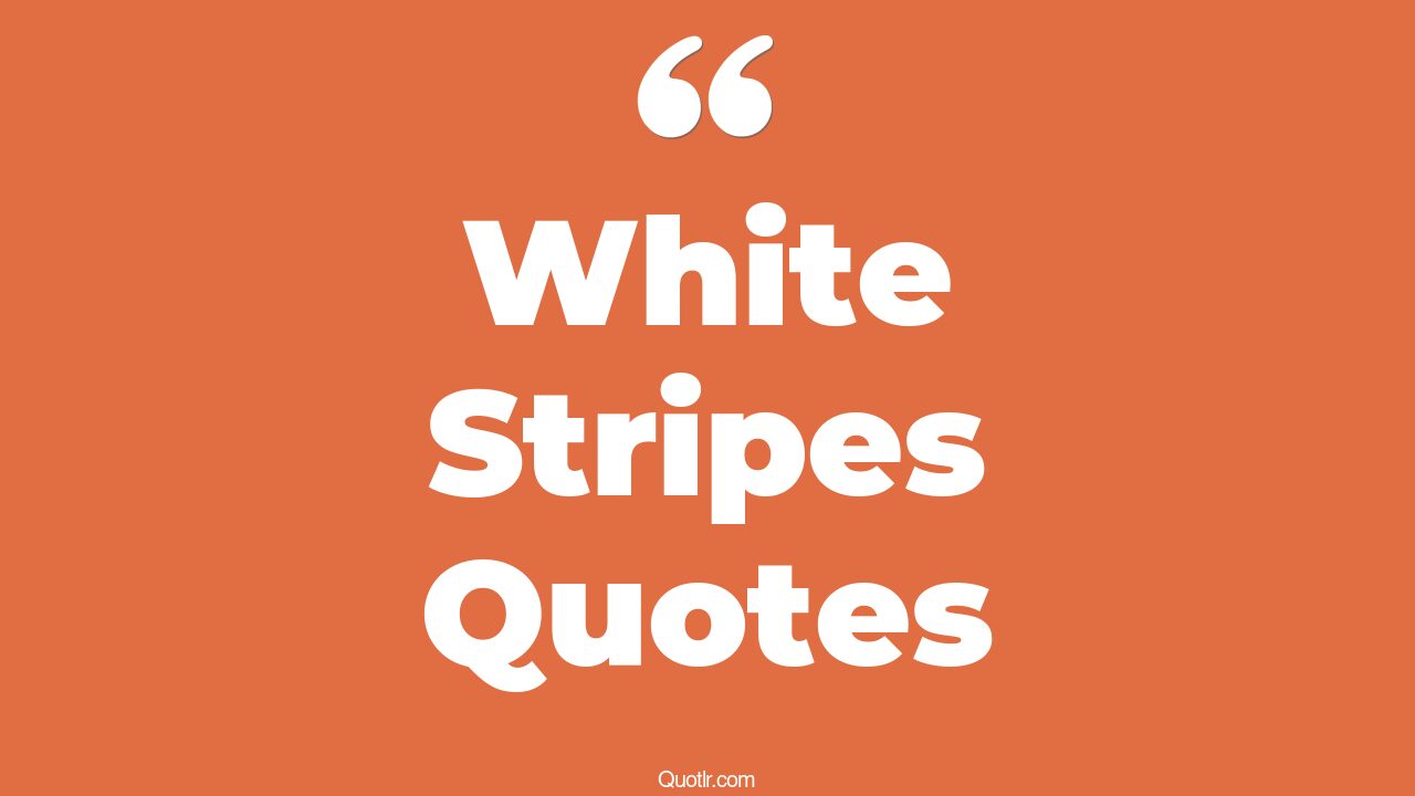 29+ Contentment White Stripes Quotes That Will Unlock Your True Potential