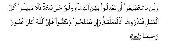 Tafsir surat AnNisa’ ayat 129 Tafsir Mufid bin Djamal Dahlan