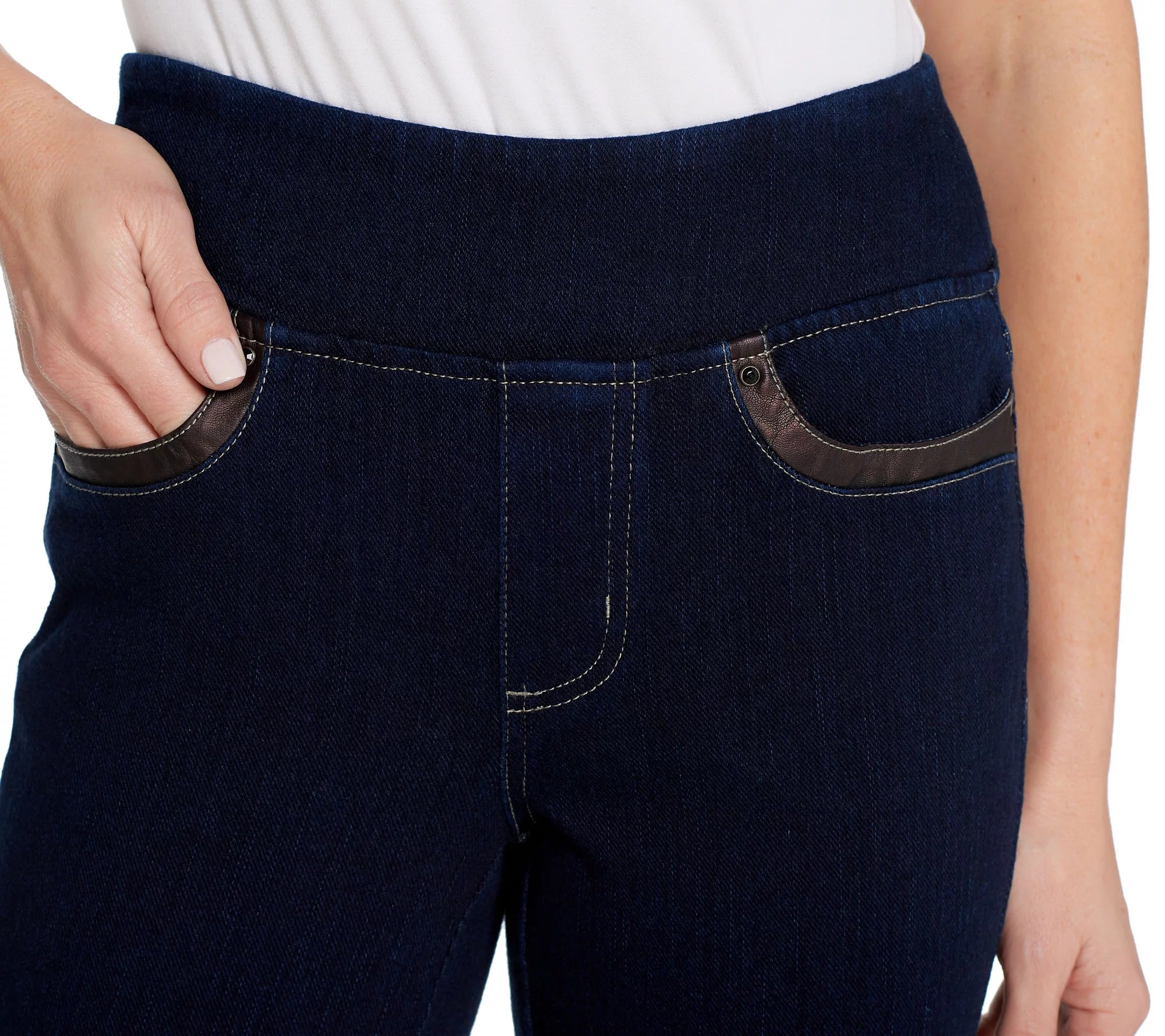 "As Is" Belle by Kim Gravel Regular Flexibelle Straight Jeans