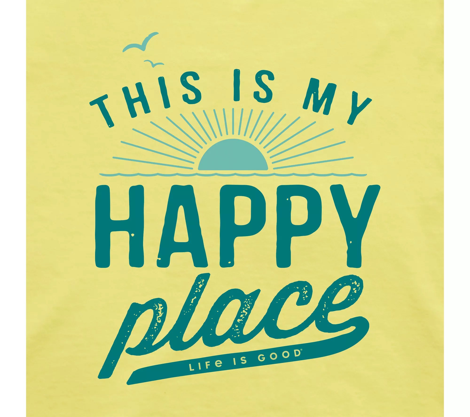 Life is Good Women's Beach Happy Place CrusherLite Tee