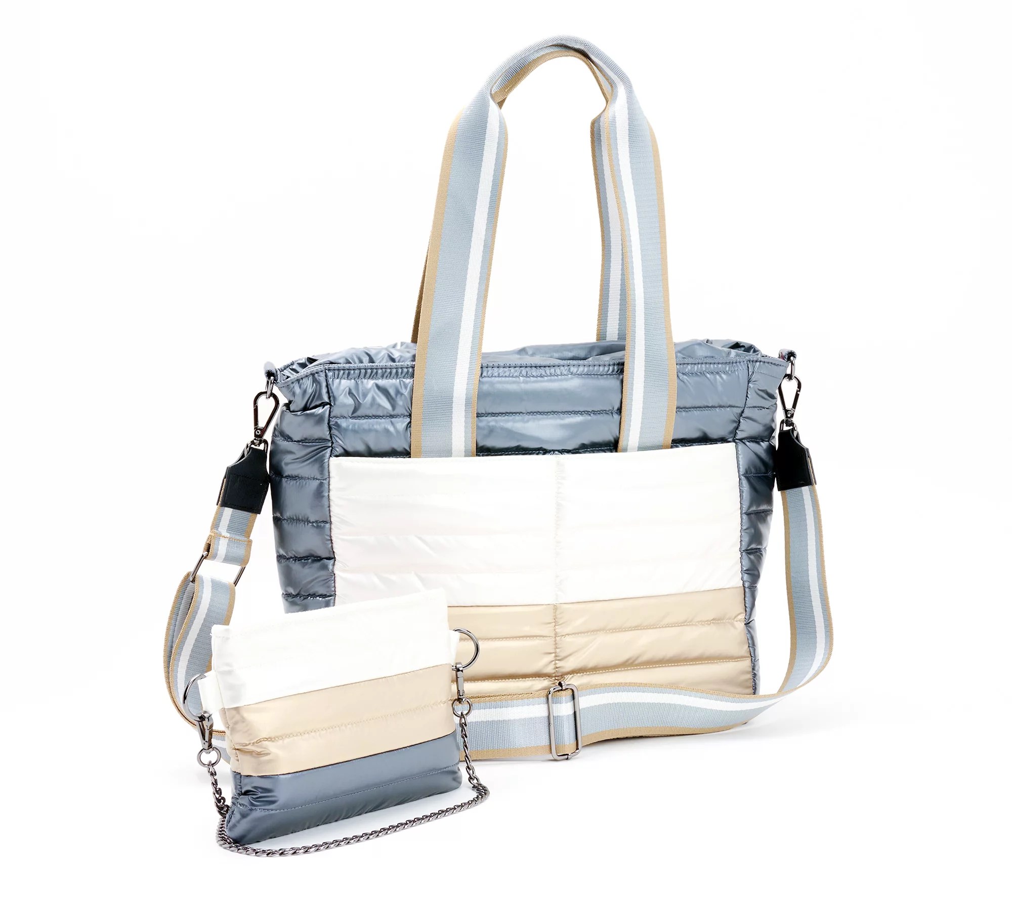 Think Royln Colorblock Tote & Crossbody Bundle The Metro