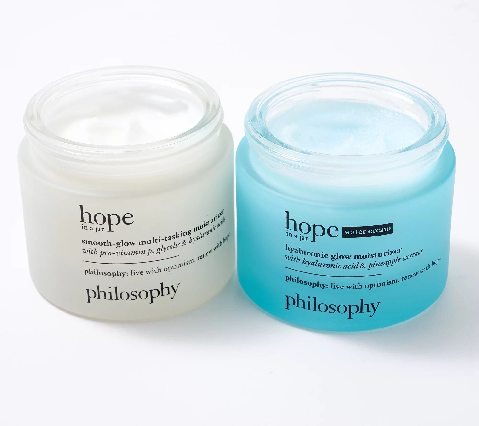 philosophy hope in a jar & water cream 2oz moisturizer set