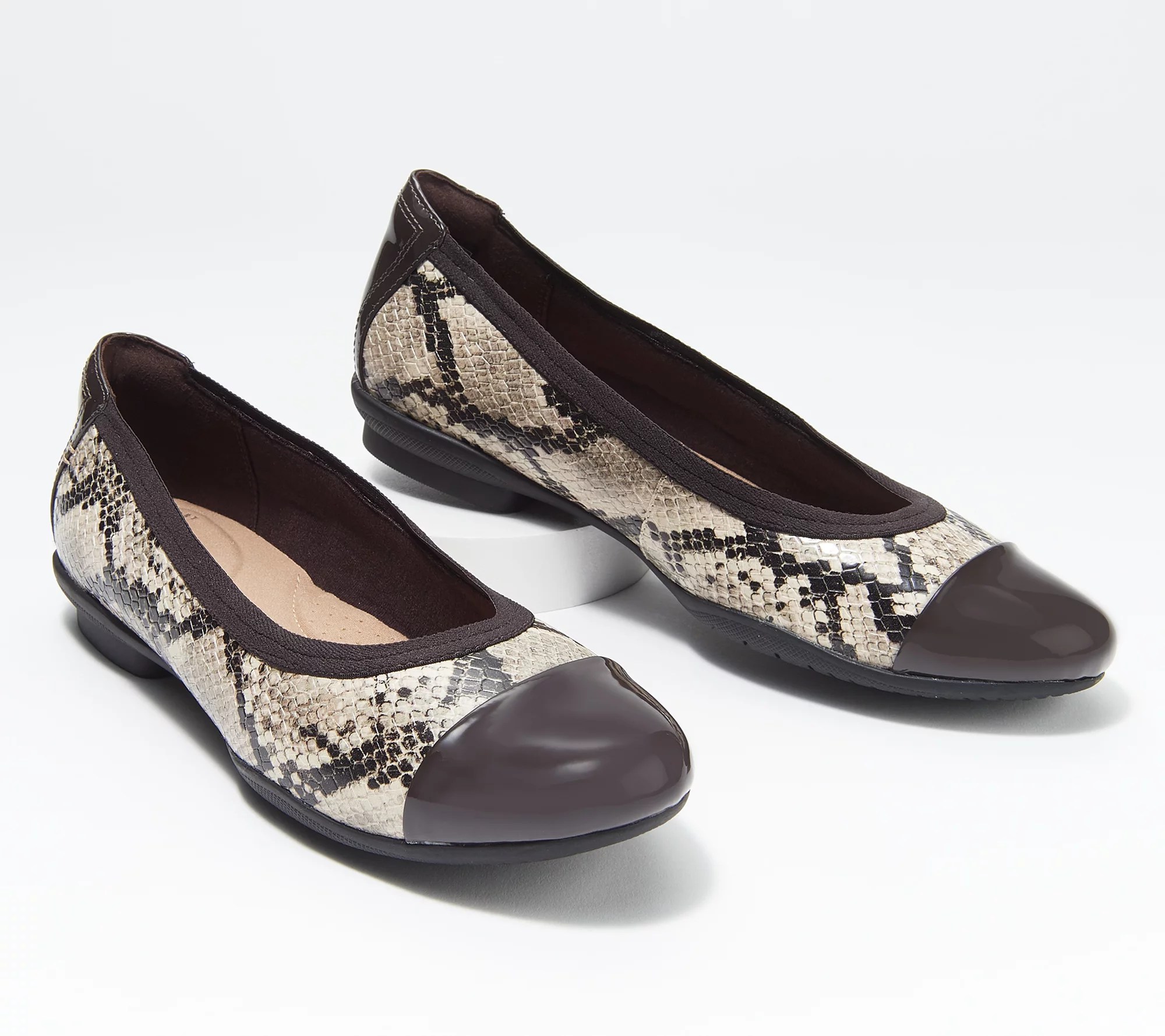 Clarks Collection CapToe Flats Sara Orchid