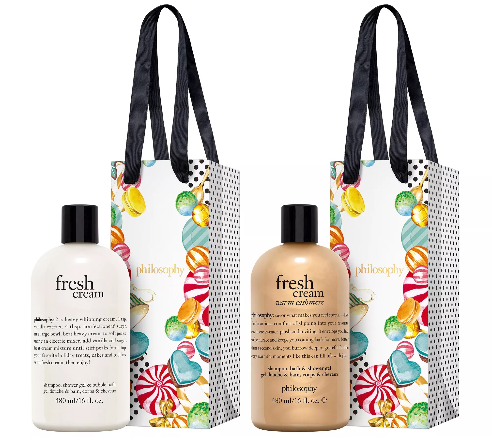 philosophy fresh creamy shower gel duo