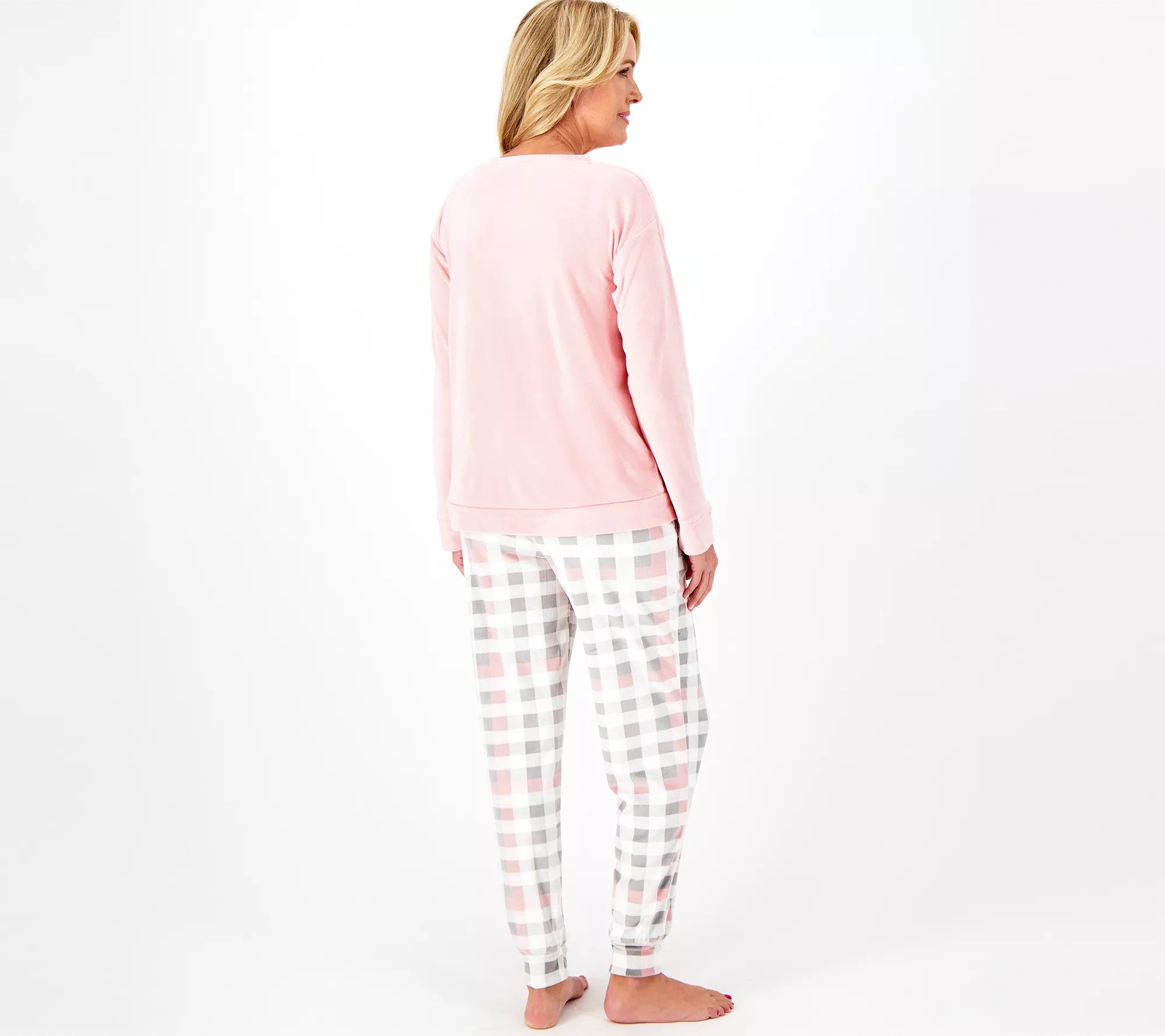 Cuddl Duds Tall Ultra Plush Velvet Fleece Pajama Set
