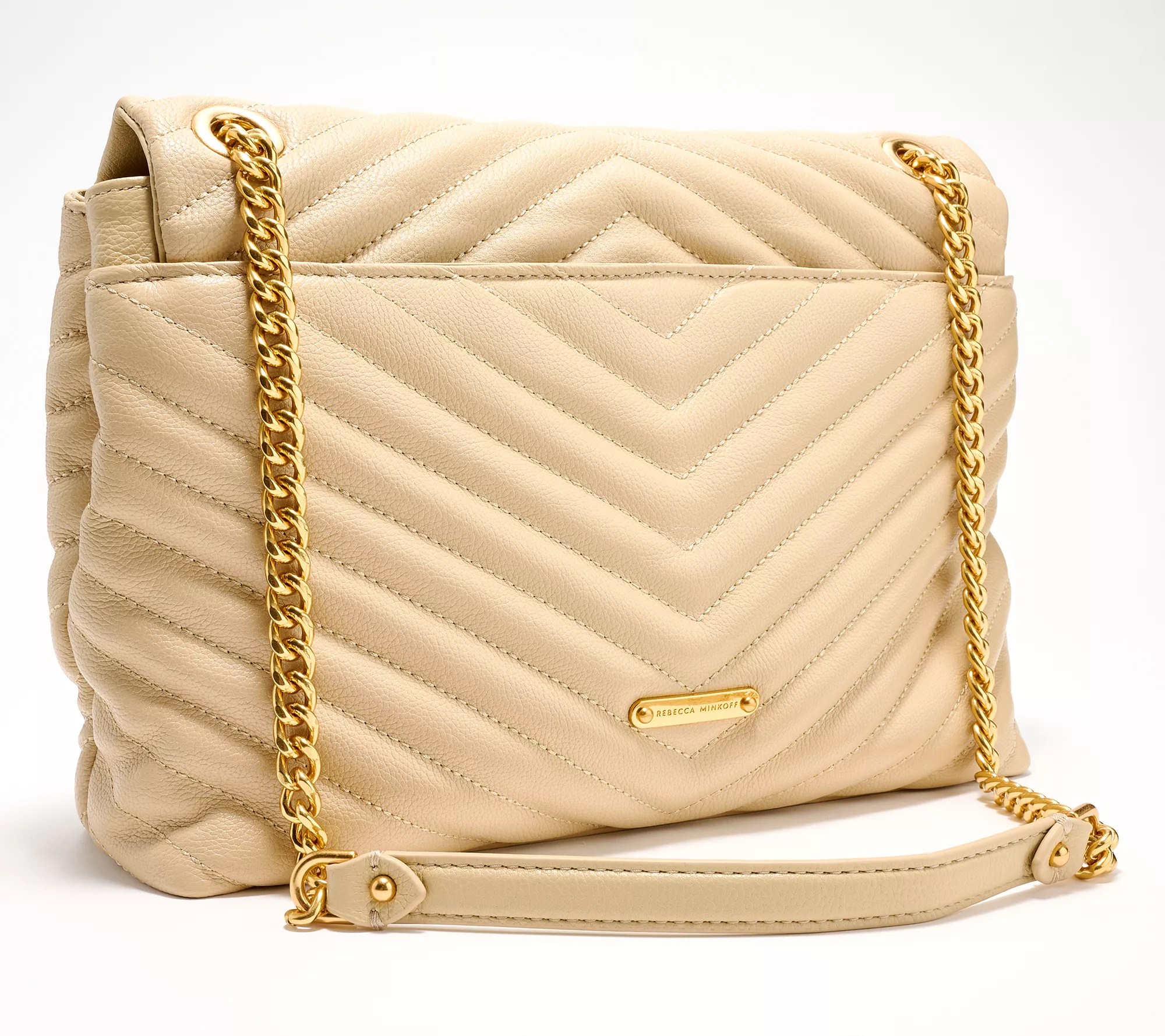 "As Is" Rebecca Minkoff Edie Flap Leather Shoulder Bag