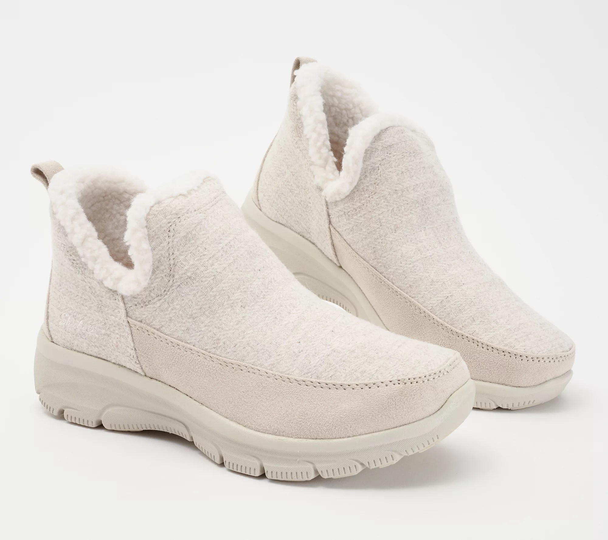 Skechers Relaxed Fit Faux Fur Wool Ankle Boots Easy Going