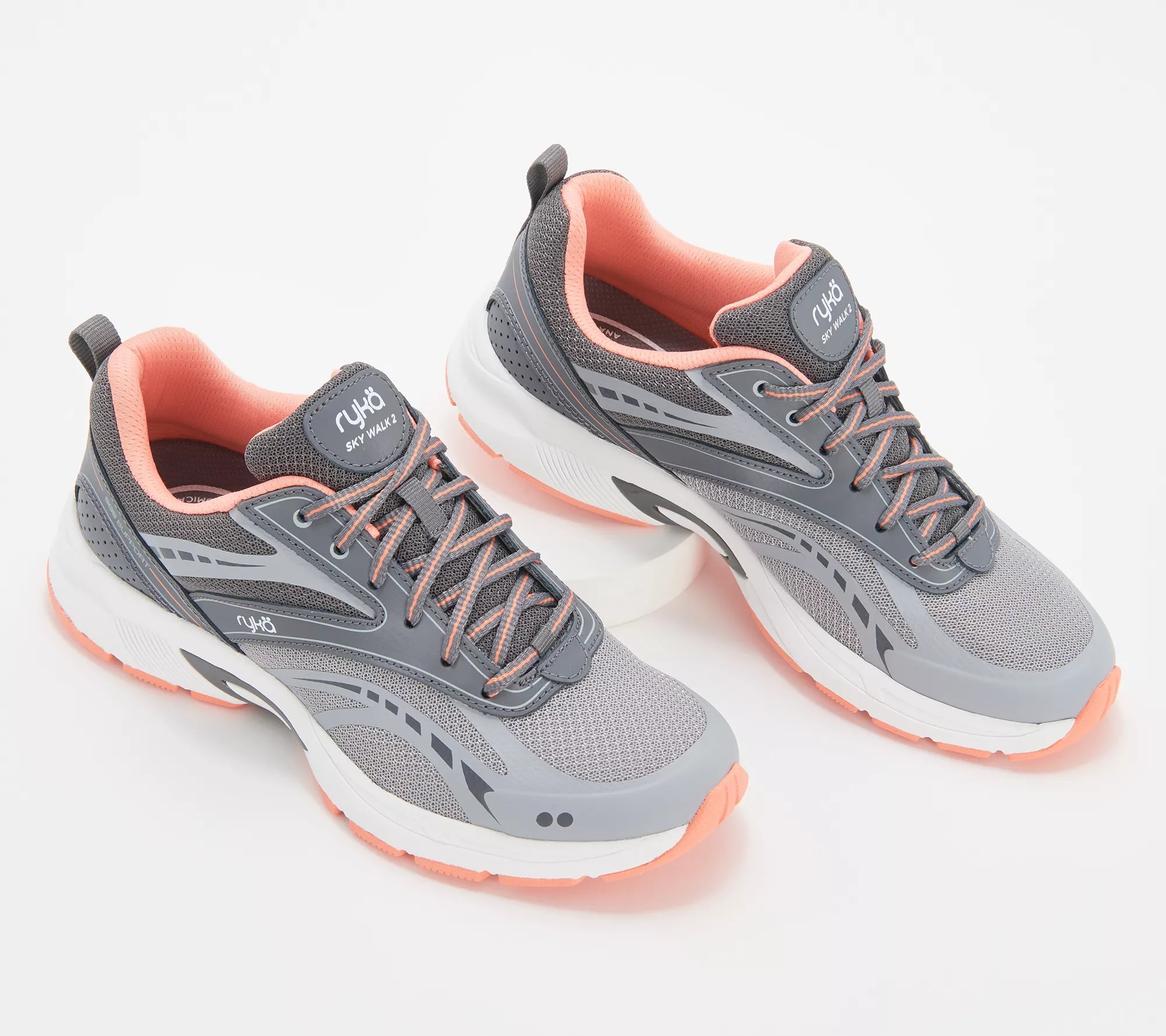 Ryka Mesh LaceUp Walking Sneakers Sky Walk 2