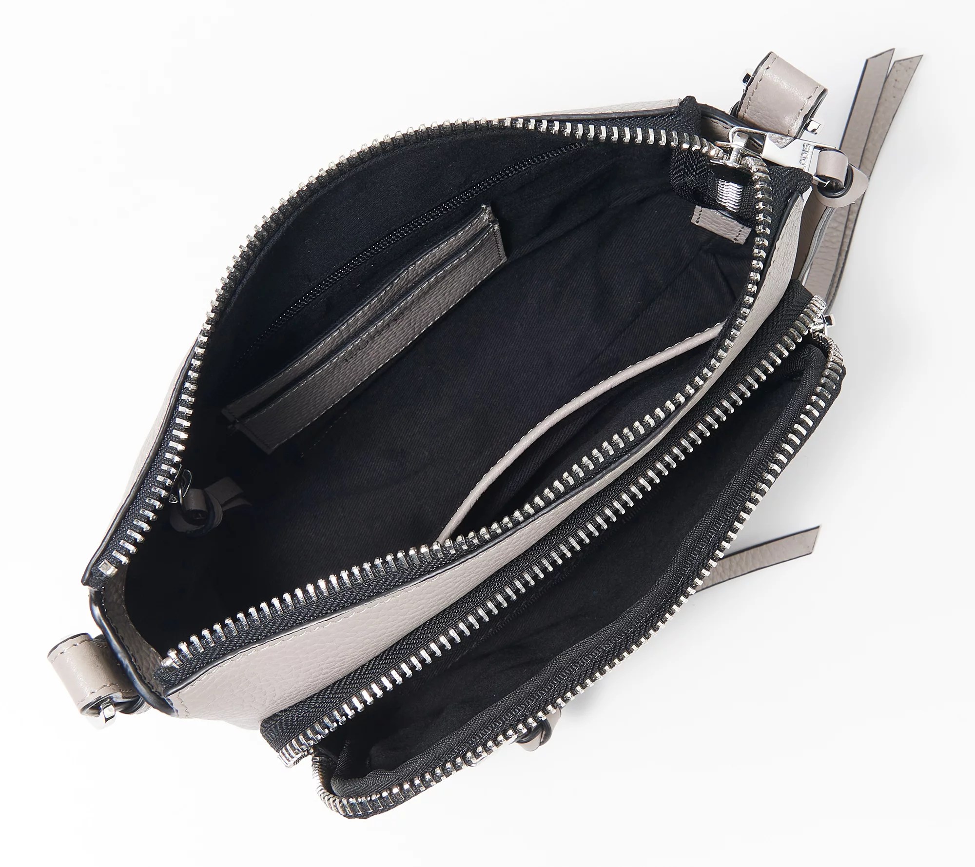 LODIS Pebble Leather Travelers Crossbody Milano