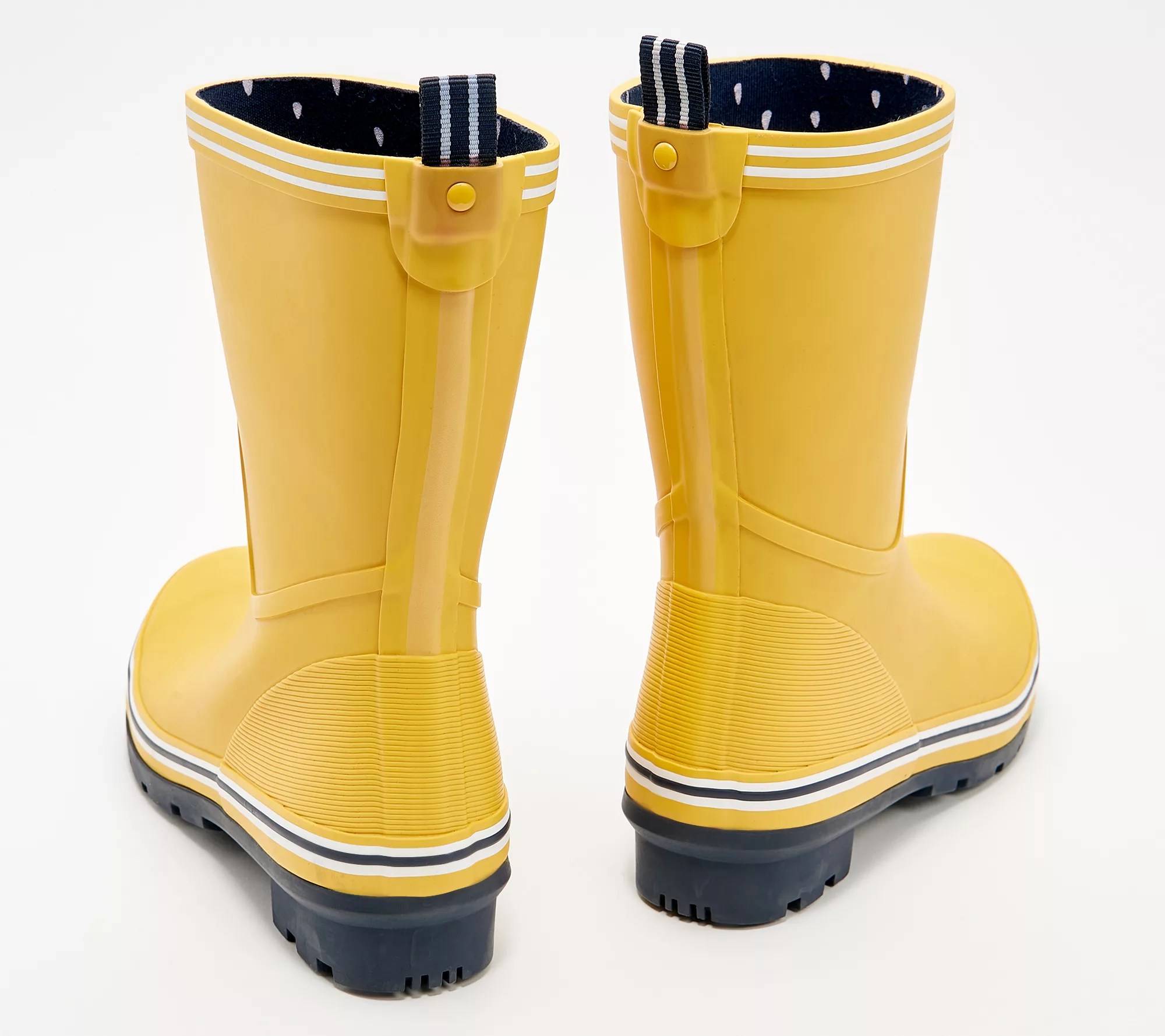 Joules Waterproof Mid Rain Boots Coastal