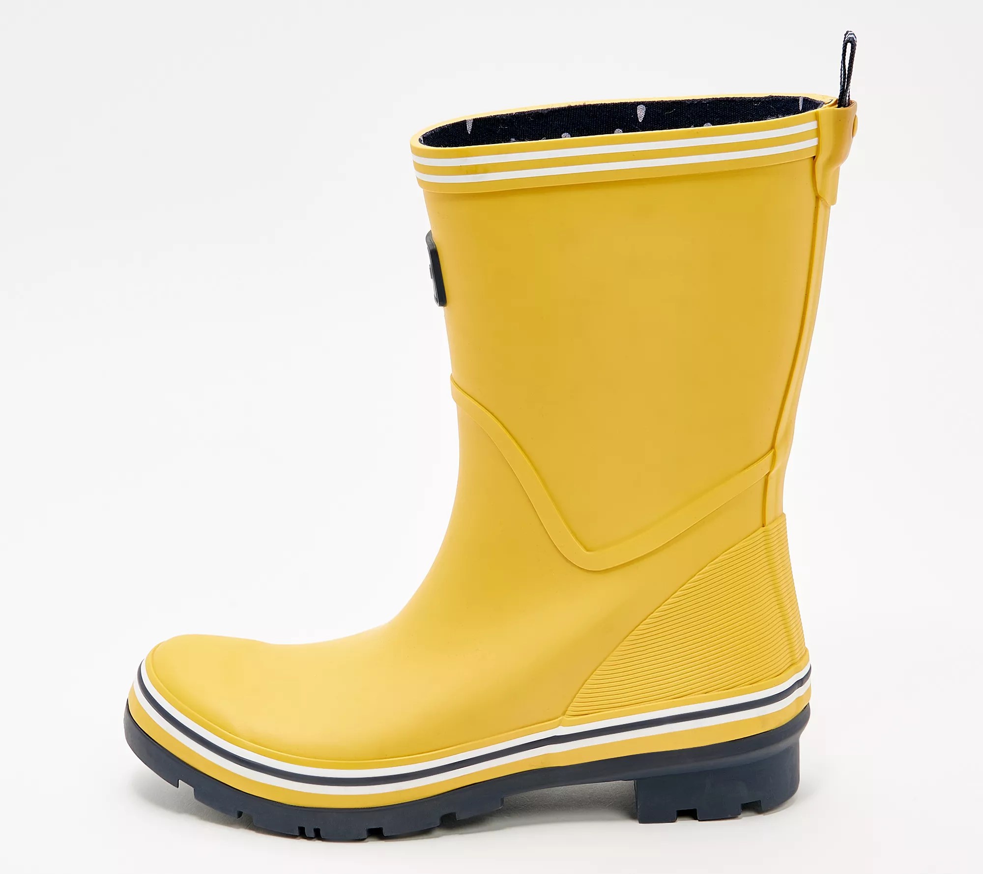 Joules Waterproof Mid Rain Boots Coastal