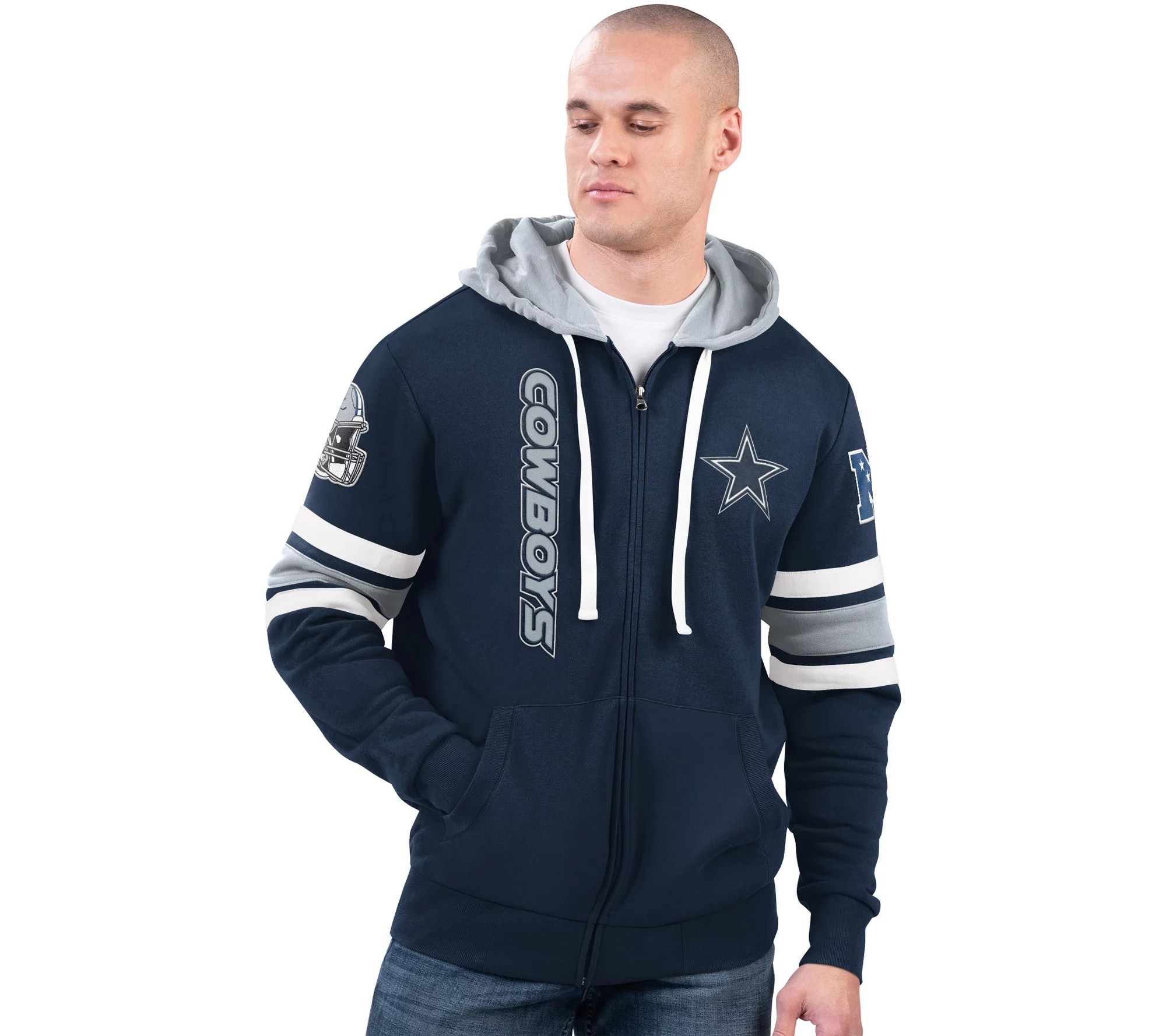 "As Is" NFL Dallas Full Zip Hooded Sweatshirt