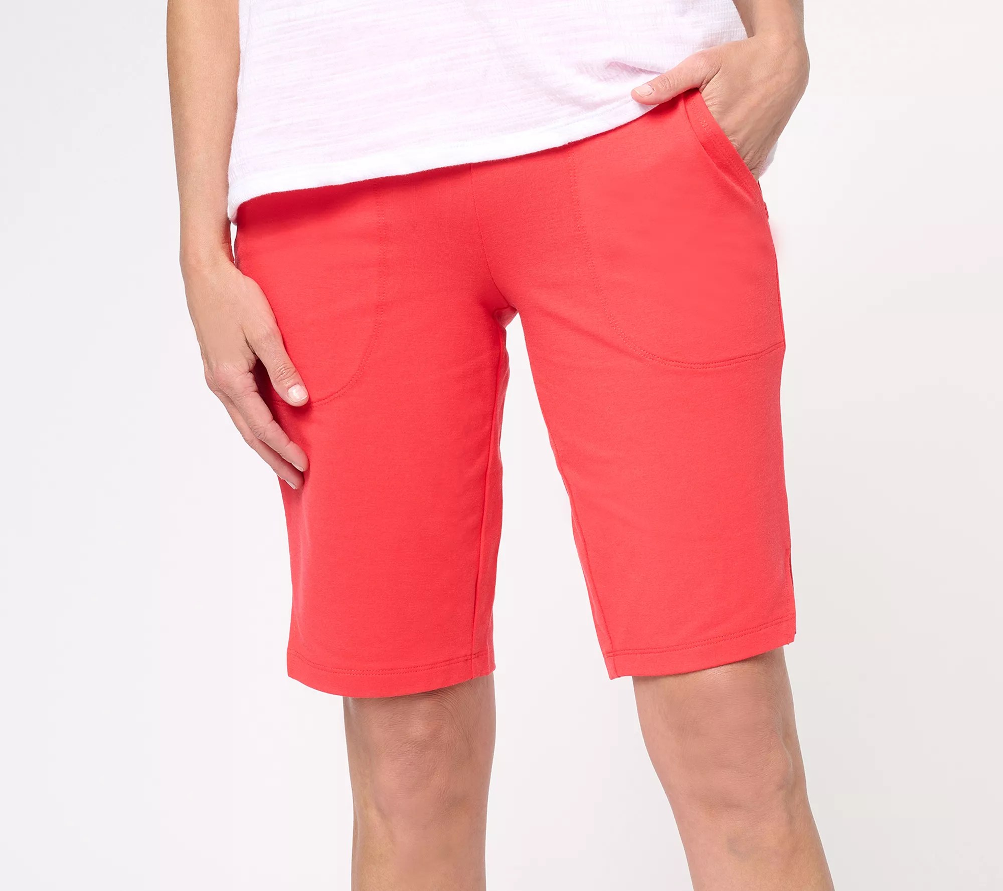 Wicked by Women with Control Bermuda Shorts with Side Slits