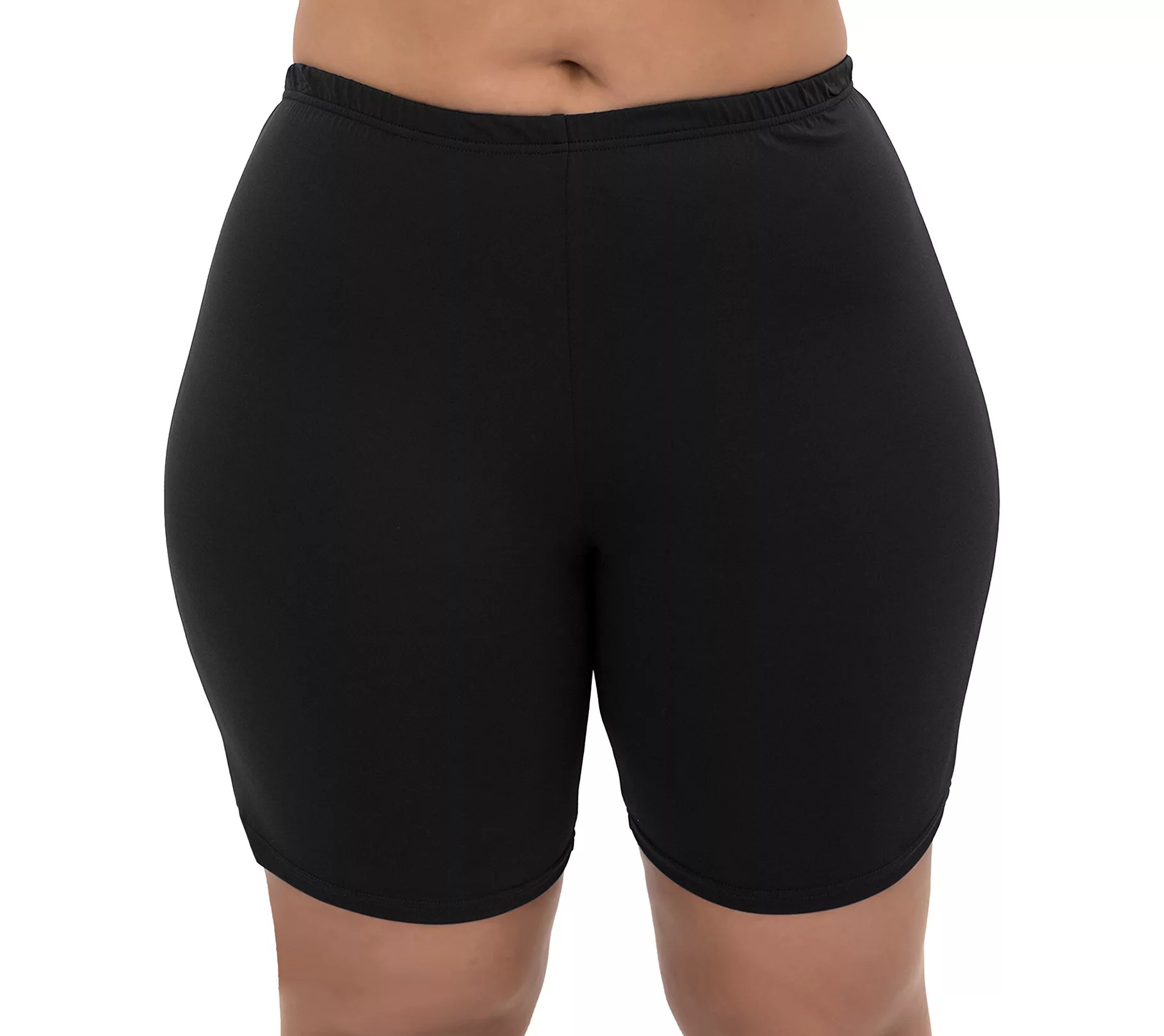 Fit 4 Ur Thighs Solid Extended Plus Size Bike Short