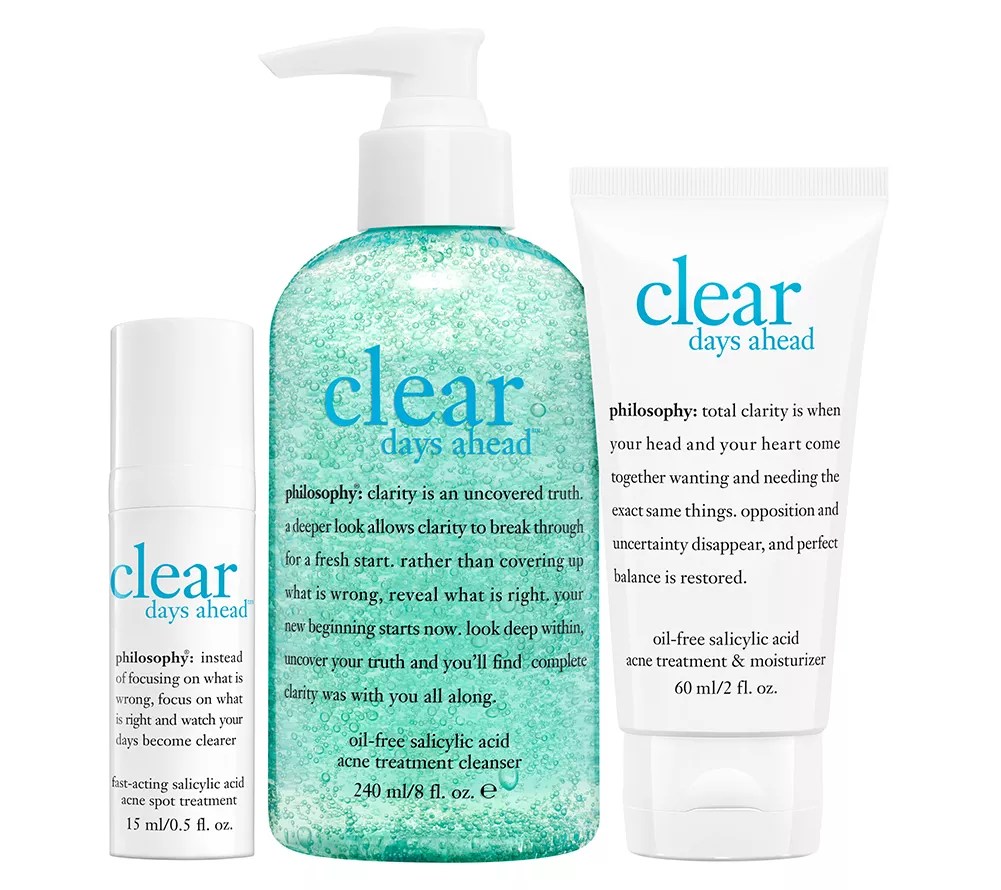 philosophy clear days ahead acne treatment kit