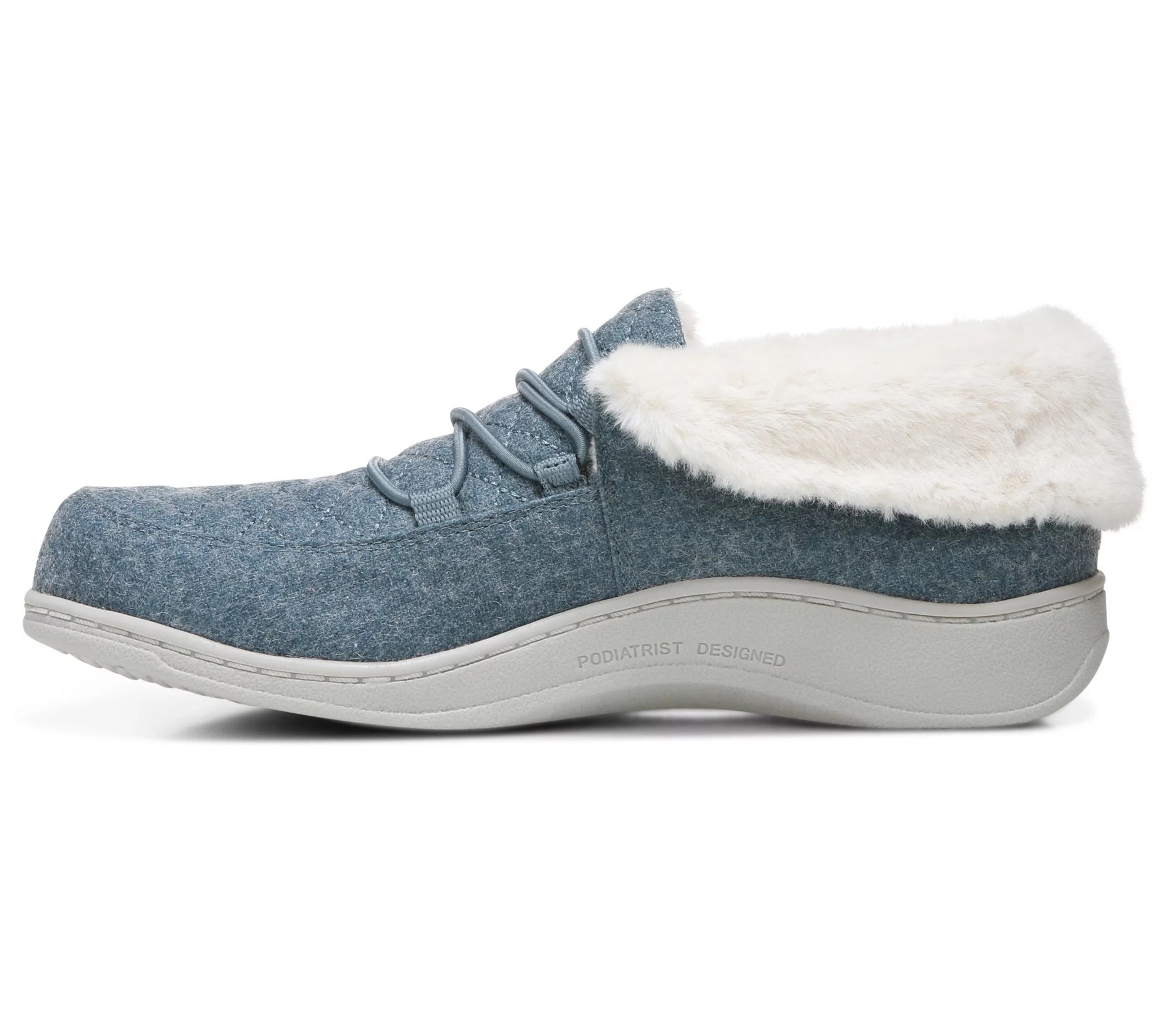 Vionic IndoorOutdoor Flannel Slippers Believe