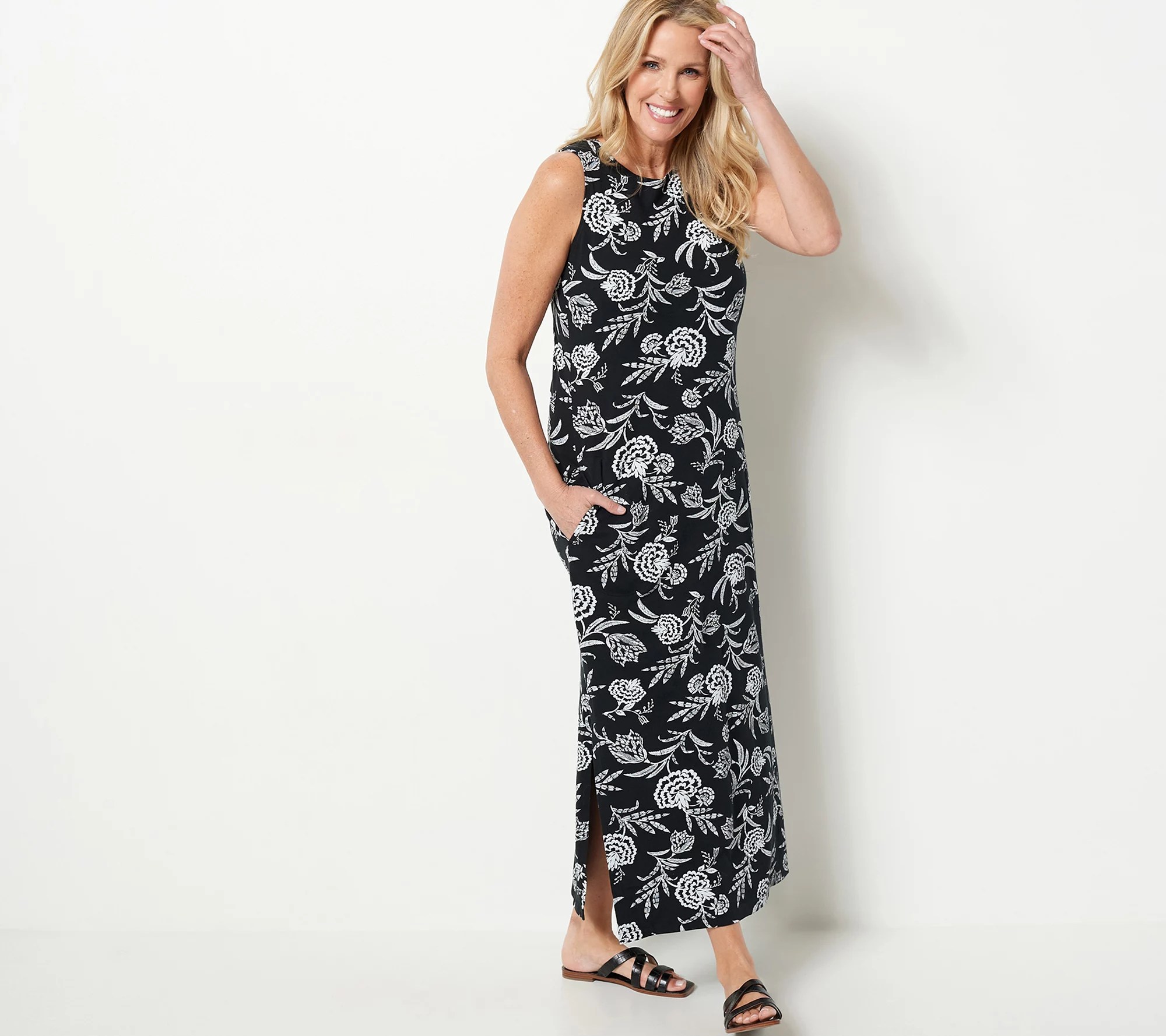 Lands' End Jersey Cotton HighNeck Cover Up