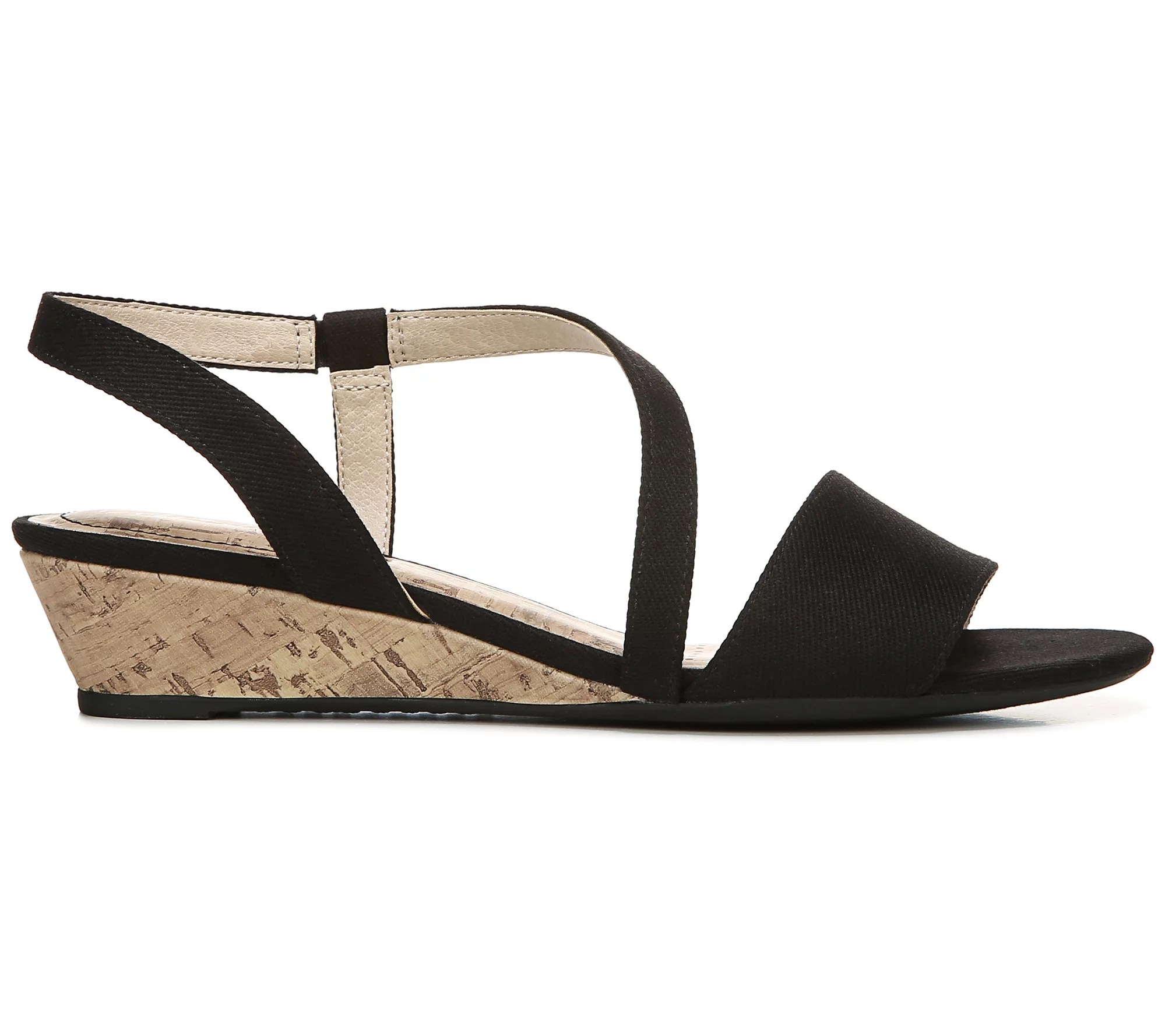 Lifestride SlipOn Wedge Heel Strappy Sandals Yasmine