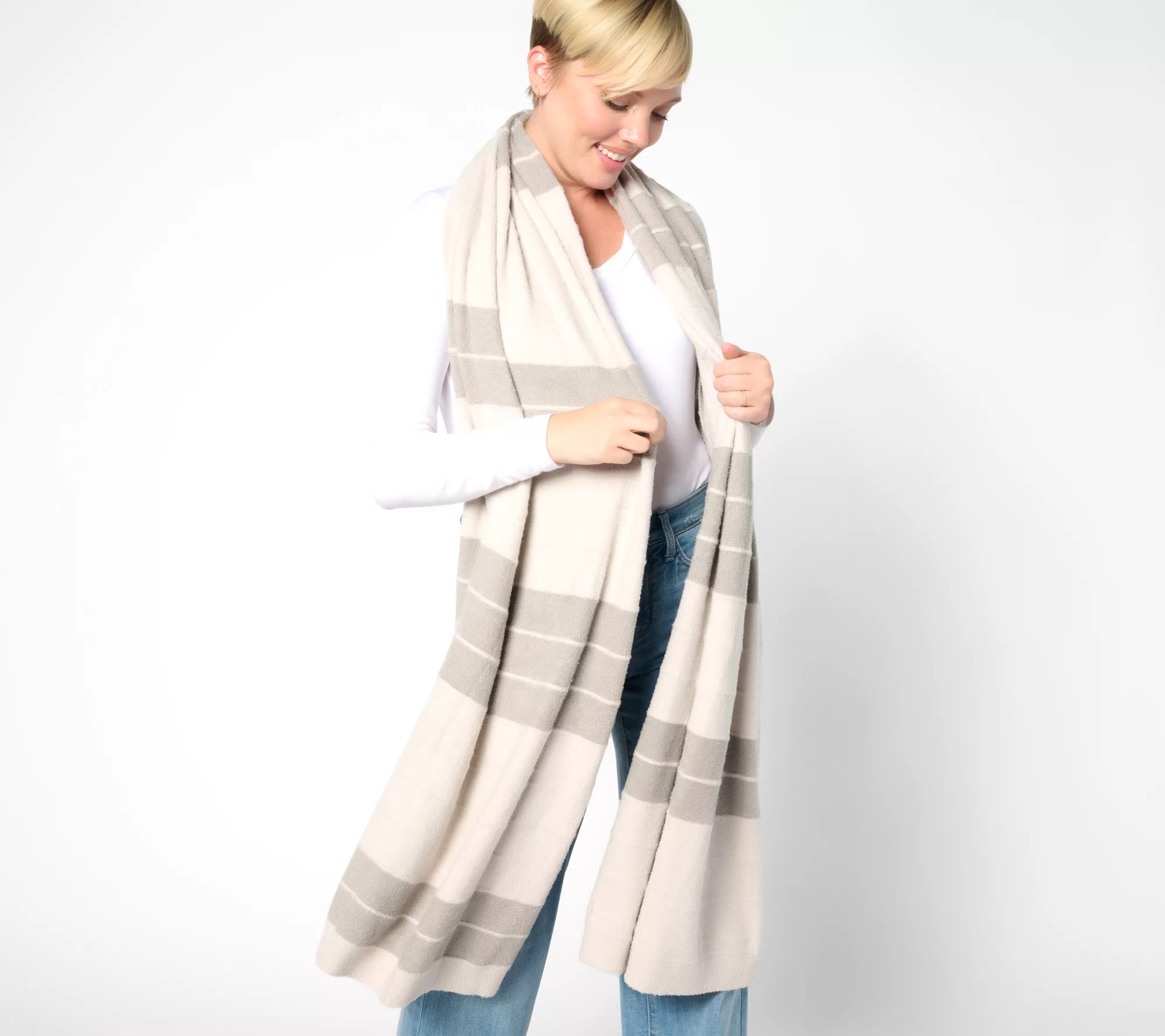 Barefoot Dreams CozyChic Lite 80"x27" Blanket Scarf