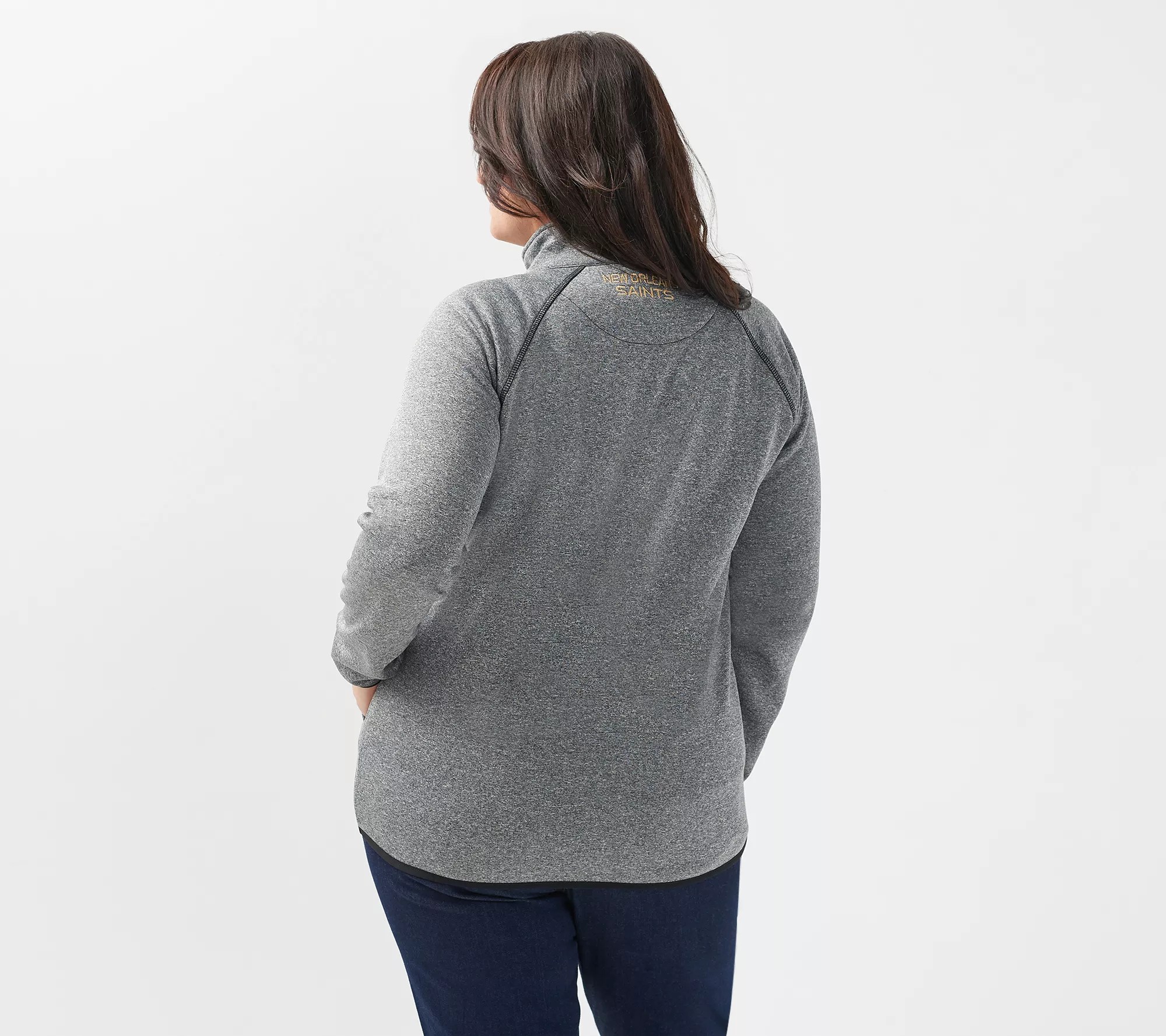 NFL Women's 1/4Zip PullOver Microfleece Lined Jacket