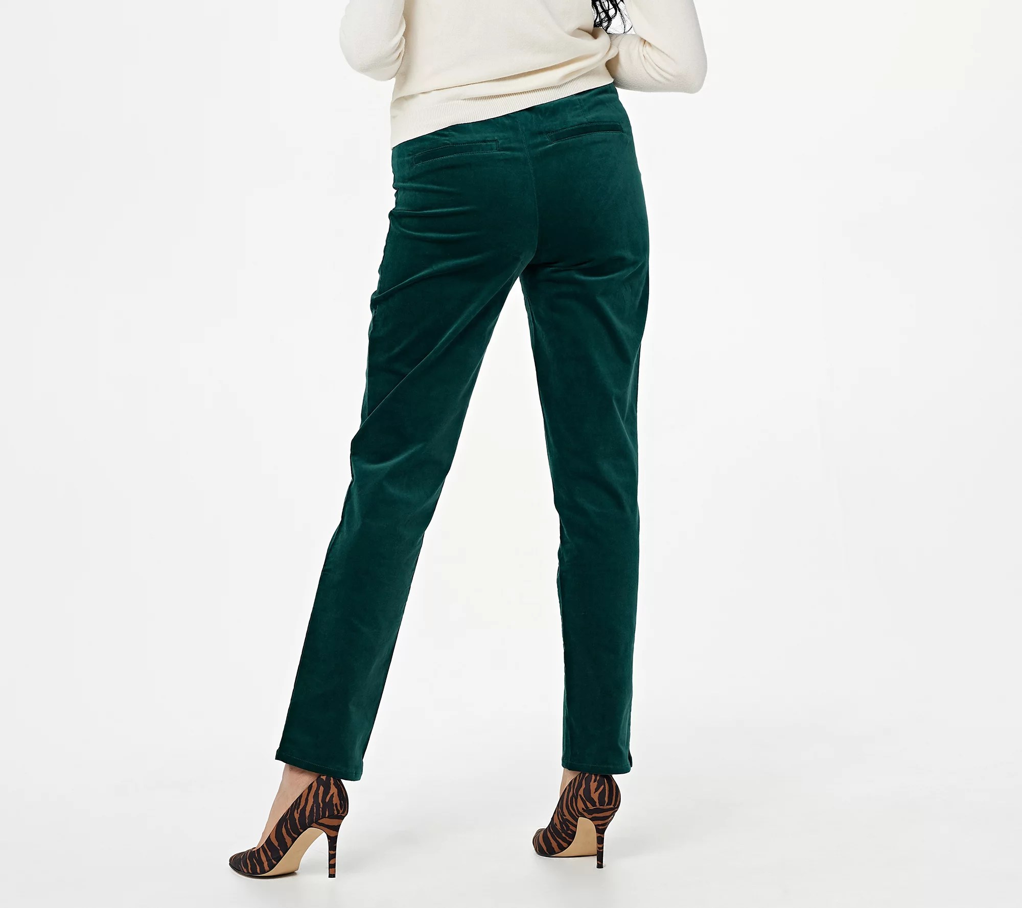 Isaac Mizrahi Live! Tall Slim Leg Velvet Pants