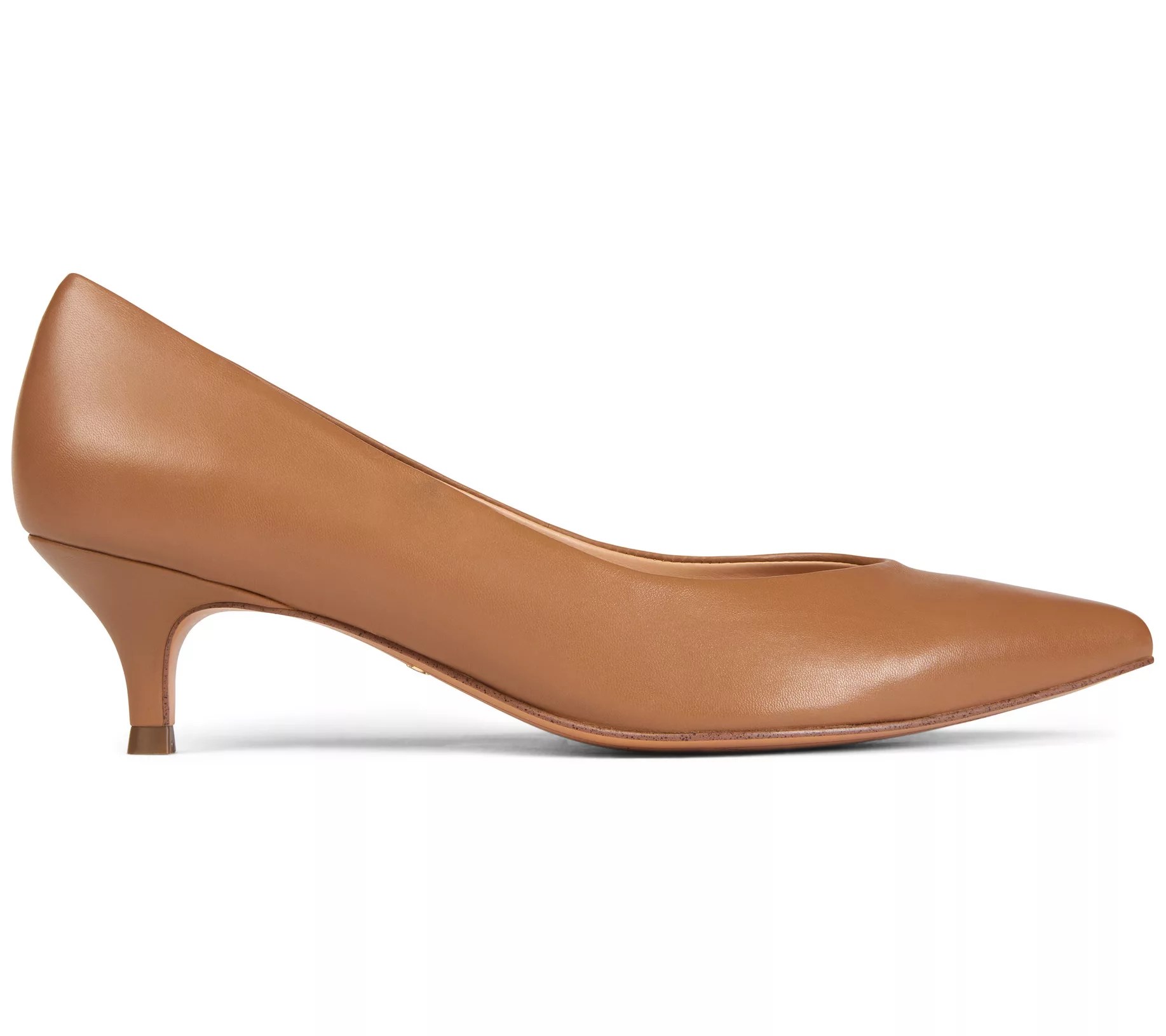 Vionic Leather Kitten Heel Pumps Josie