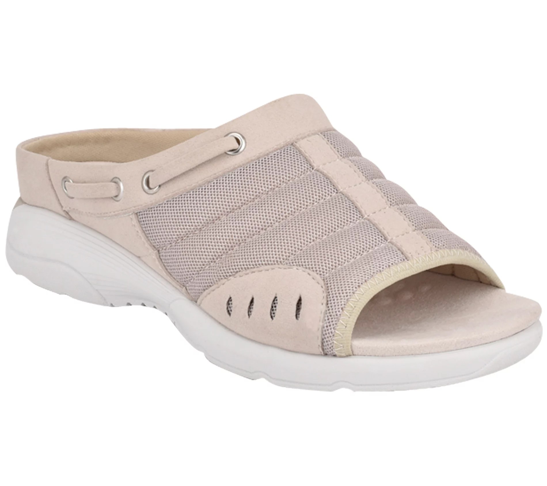 Easy Spirit Slipon Rounded Toe Mesh Sandals Terra
