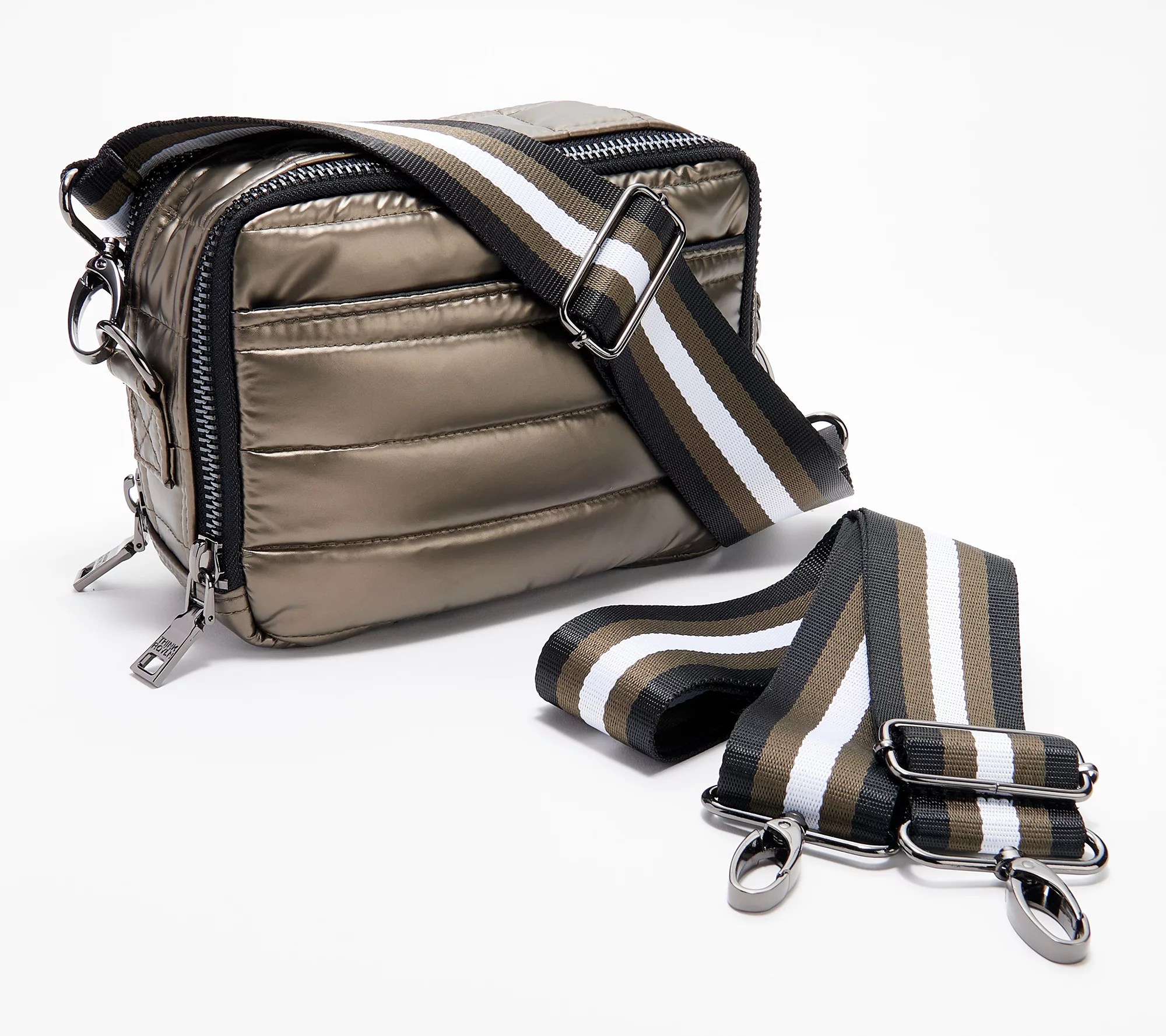 Think Royln Convertible Double Zip Crossbody Hudson