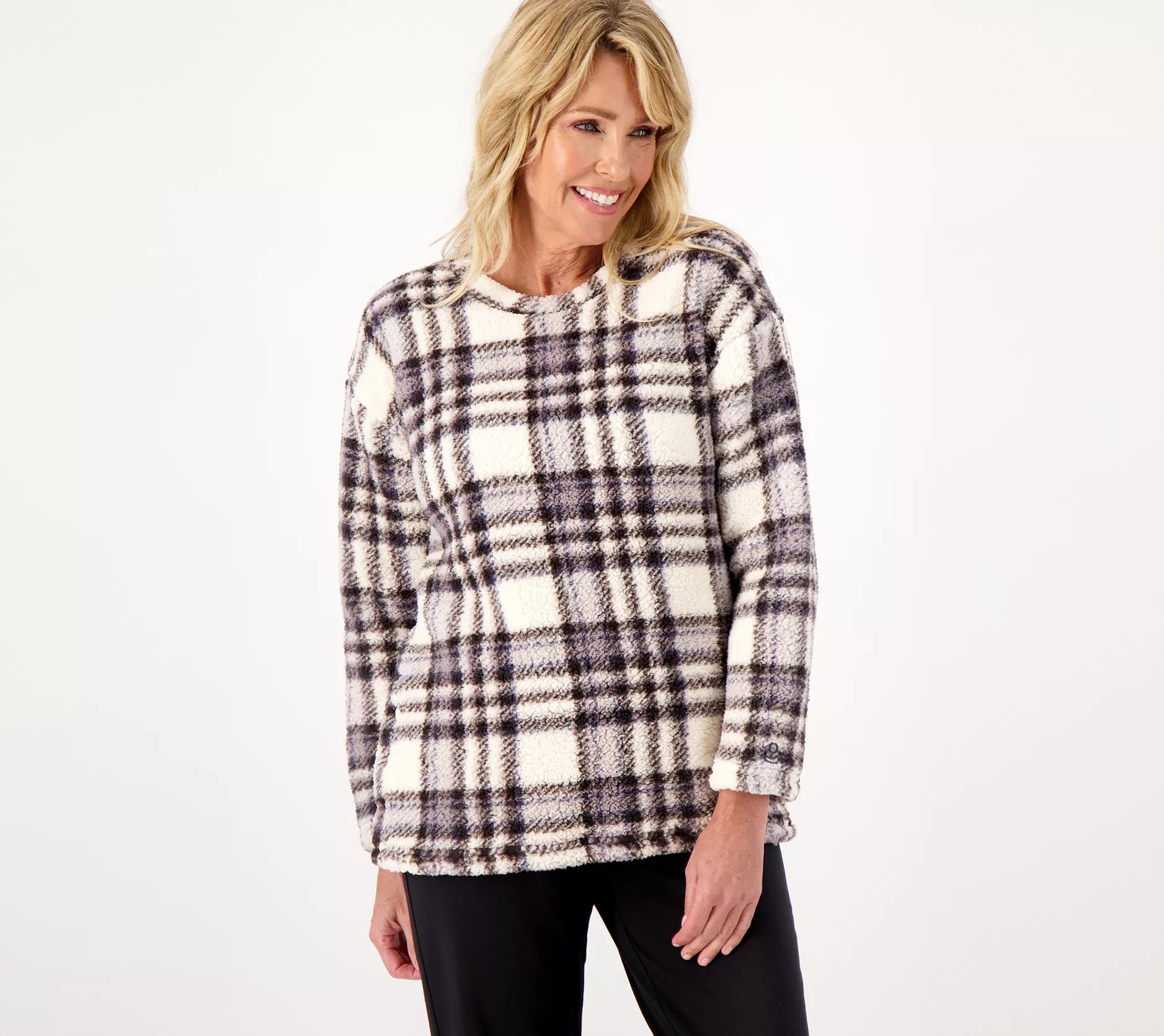 Cuddl Duds Cloud Fleece Pullover Top
