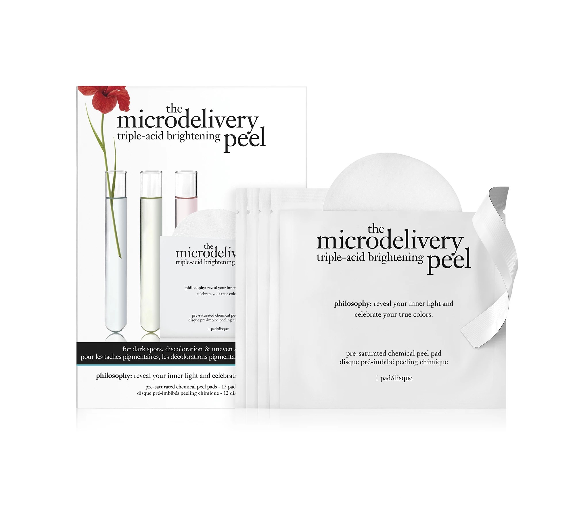 philosophy 12ct microdelivery brightening peel pads