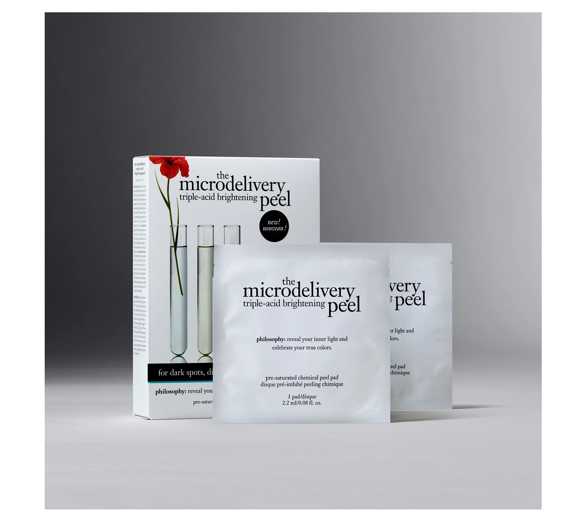 philosophy 12ct microdelivery brightening peel pads