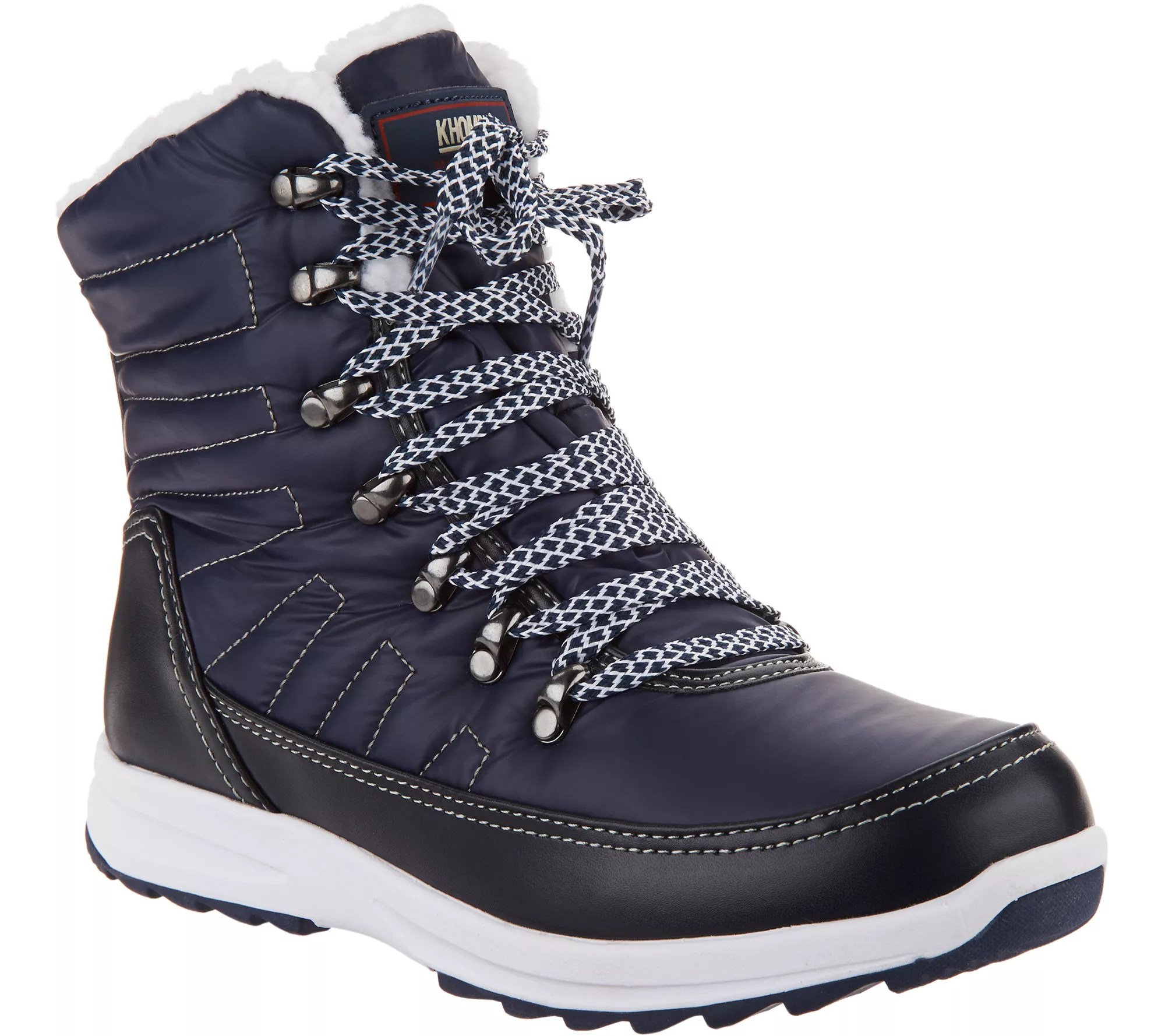 Khombu Waterproof Laceup Ankle Boots Alegra