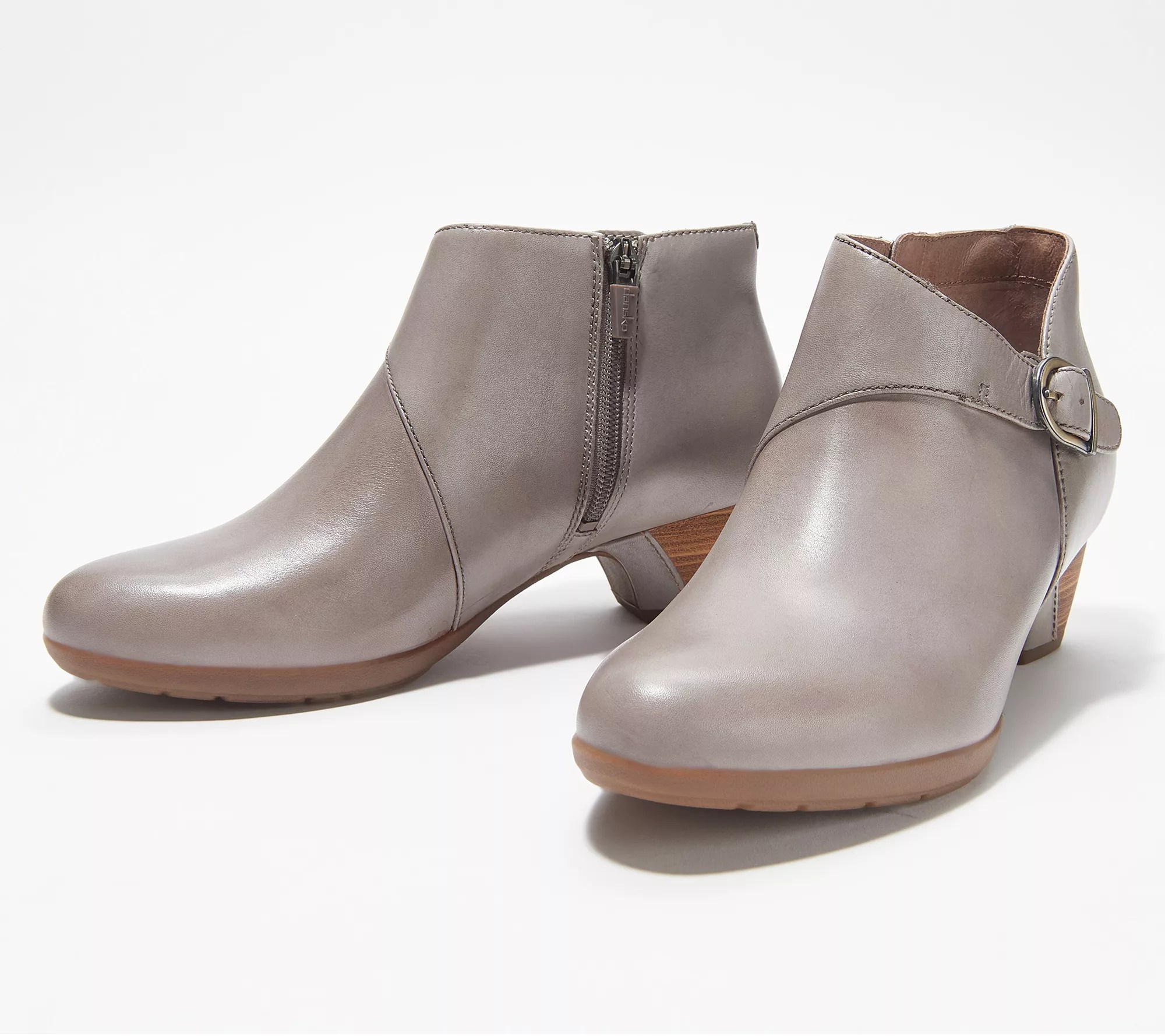 Dansko Leather Buckle Ankle Boots Darbie