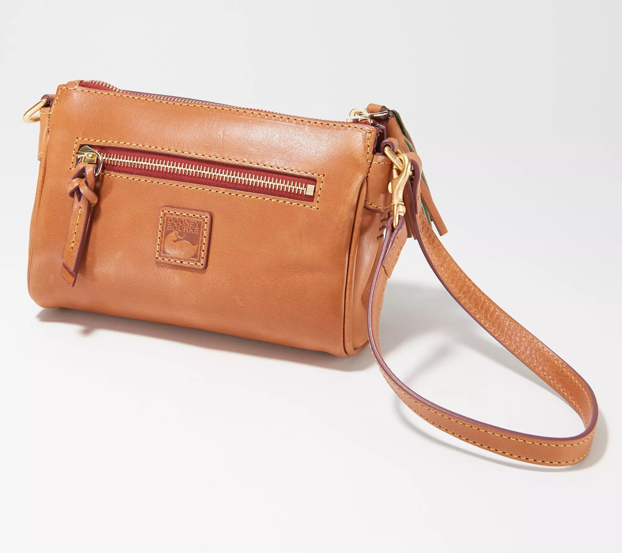 Dooney & Bourke Florentine Leather Pocket Wristlet Clutch