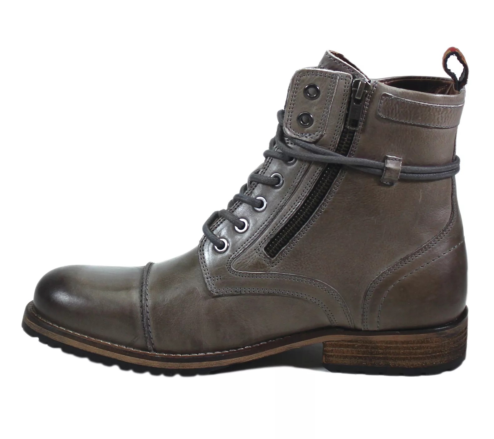 Testosterone Shoes Men's LaceUp Leather Boots Pool Side