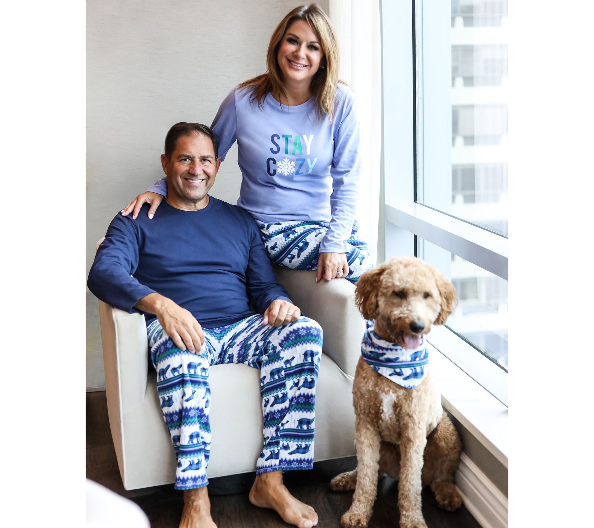 Cuddl Duds Cotton Jersey & Microfleece Family Pajama Set