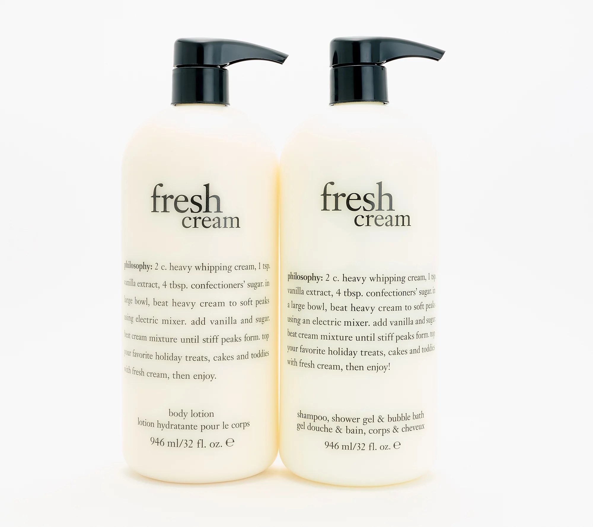philosophy supersize holiday treats shower gel & lotion set