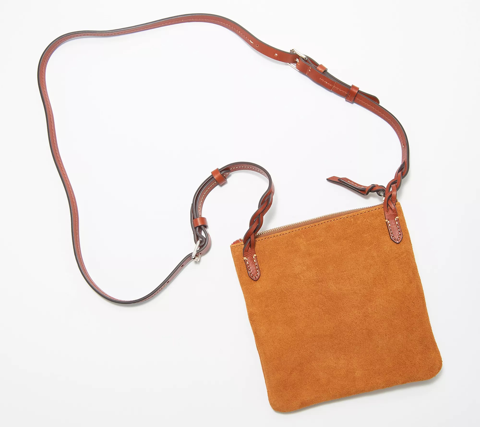 Dooney & Bourke Suede Triple Zip Crossbody