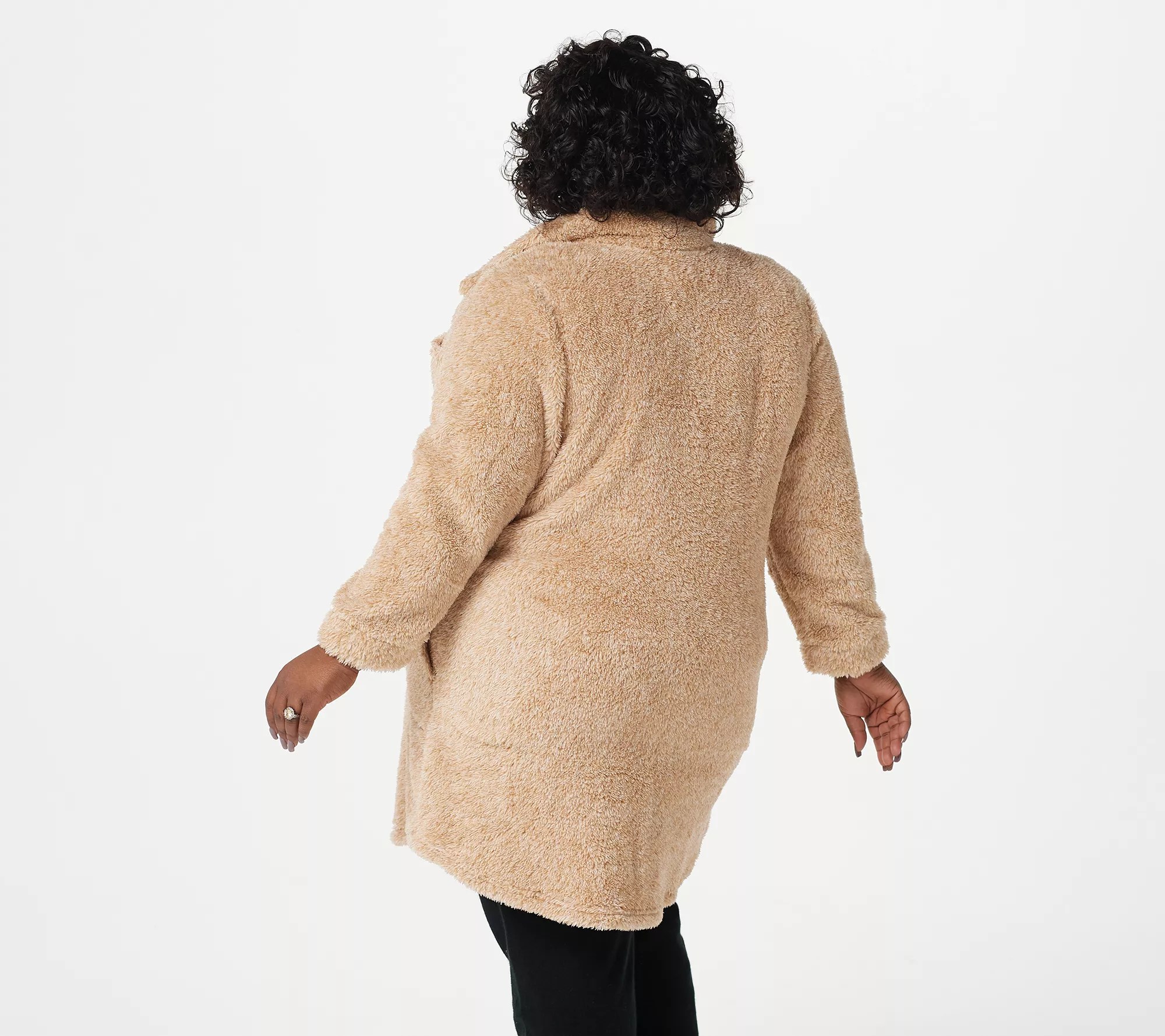 Koolaburra by UGG Cozy Heathered Shaggy Plush Zip Robe