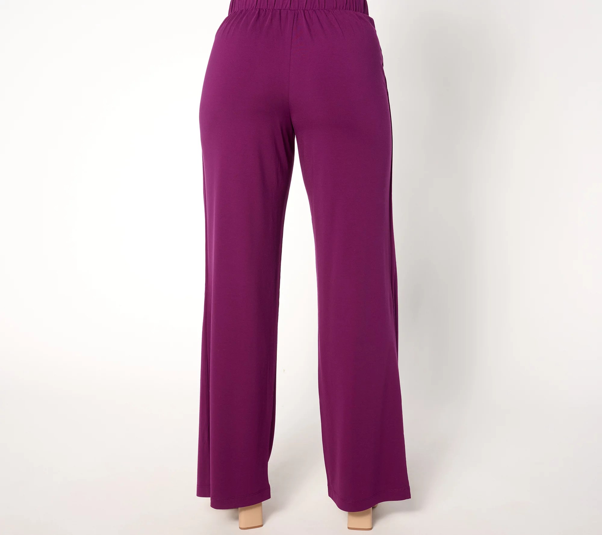 Attitudes by Renee Petite Silky Knit Pleat Pants - QVC.com
