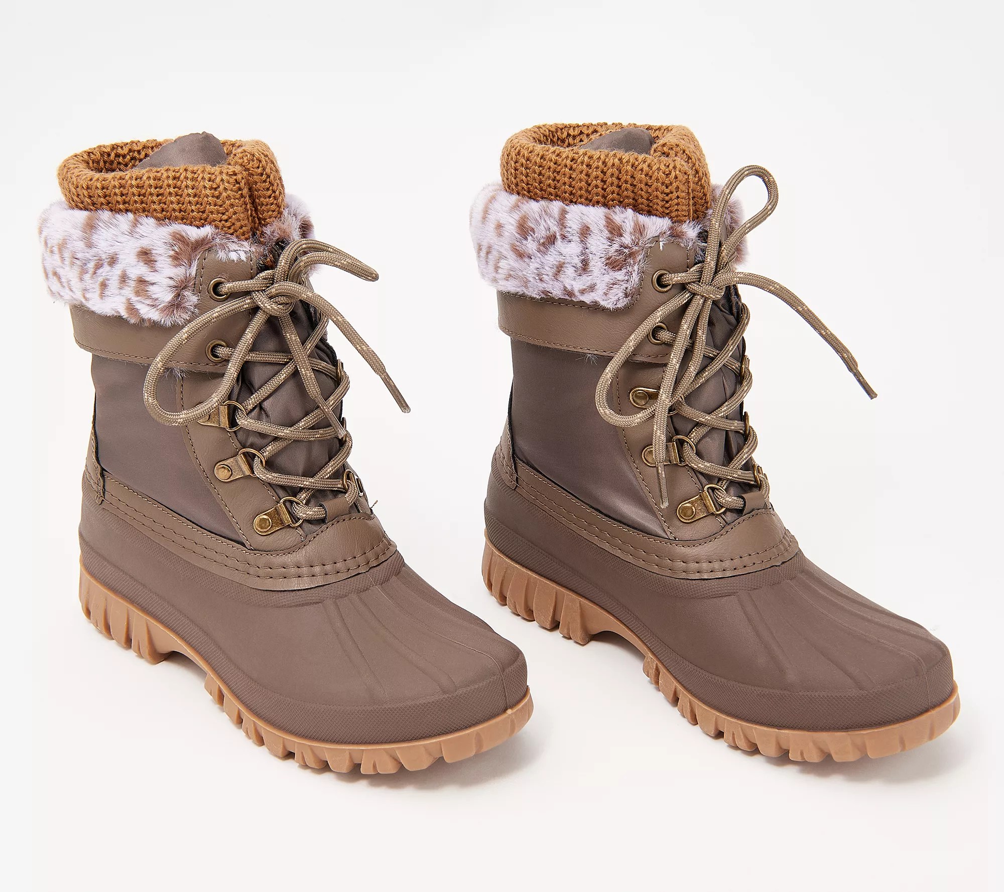 Cougar Waterproof Laceup Boots w/Fleece Lining Creek