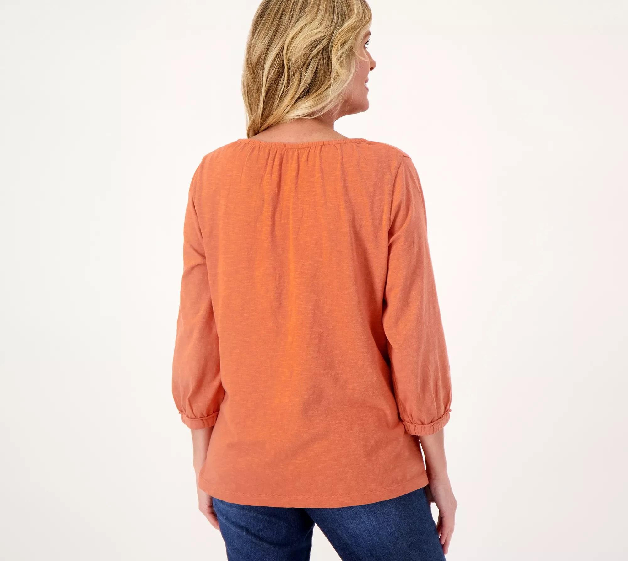 "As Is" Denim & Co. Canyon Retreat Mirabella Knit Top